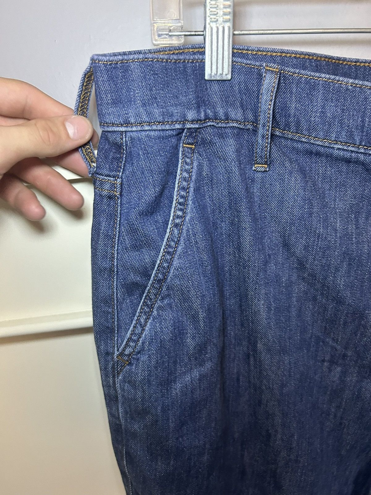 Vintage Baggy flared blue jeans Size US 33 - 5 Thumbnail