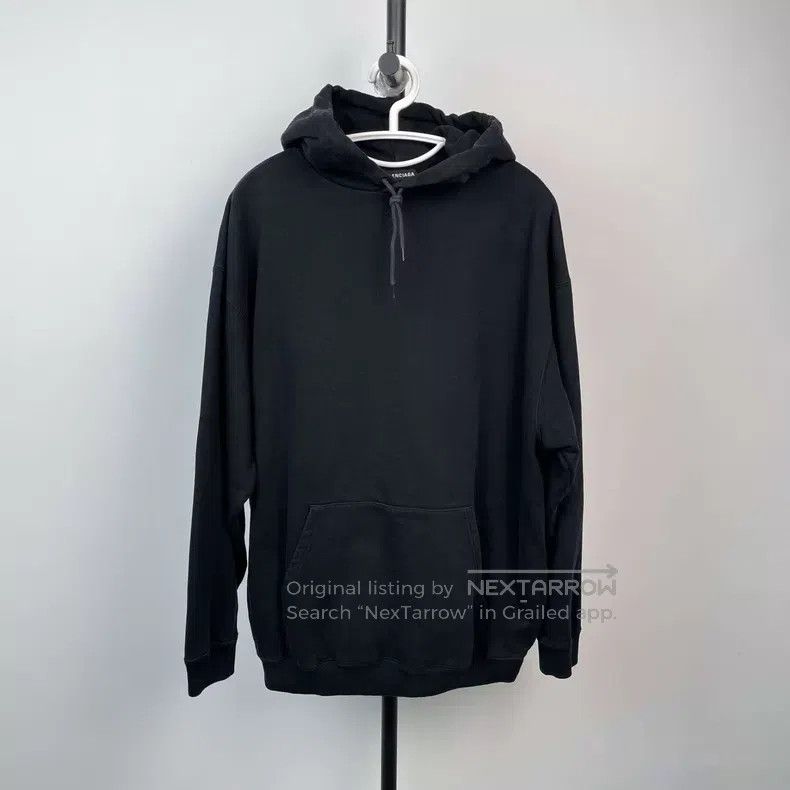 Balenciaga Balenciaga Black Hoodie Size US M / EU 48-50 / 2 - 2 Thumbnail