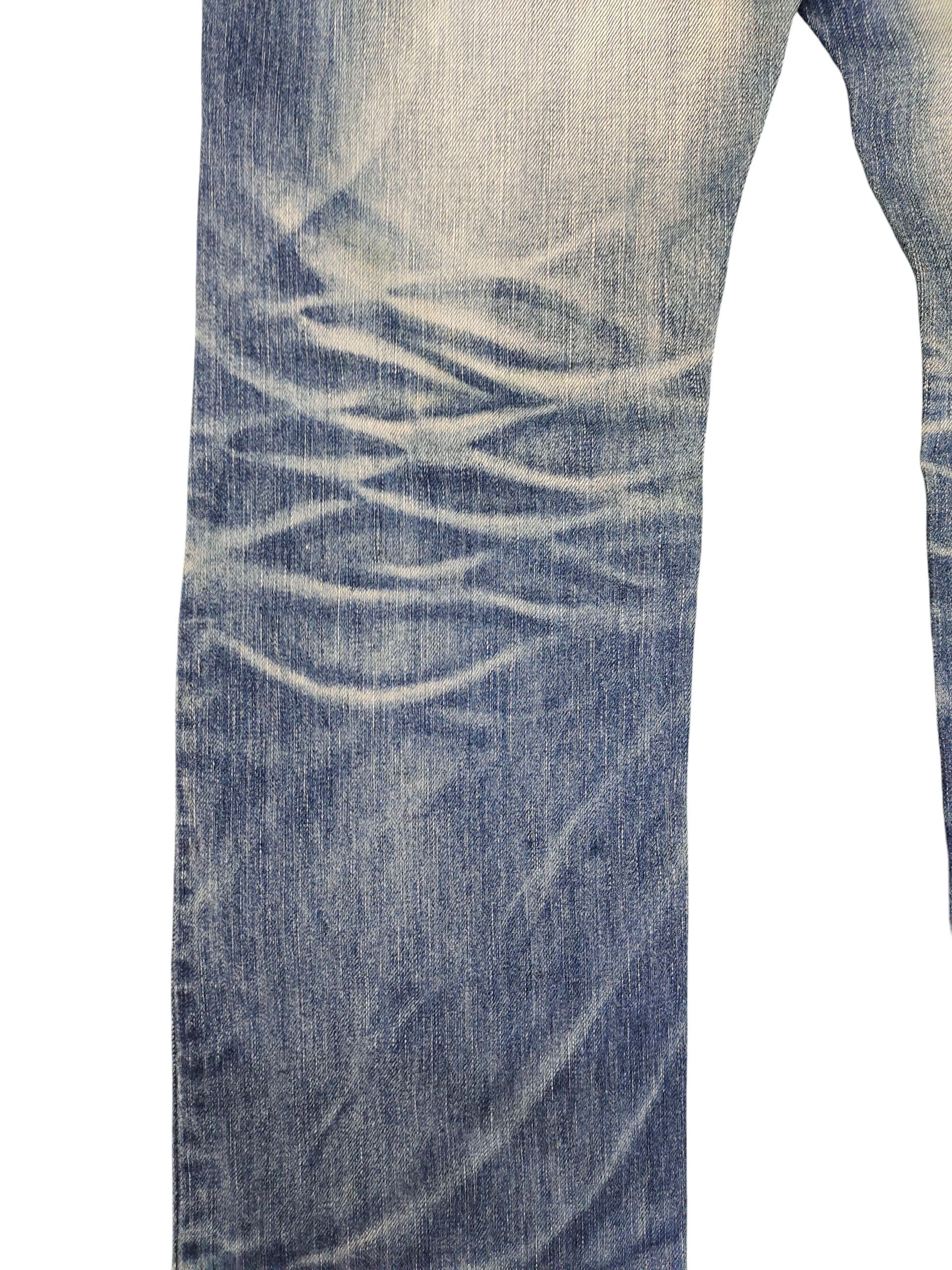 Number (N)ine × Undercover Yoshitomo Nara Lolita Clawmark Distress Denim Jeans Size US 30 / EU 46 - 4 Thumbnail