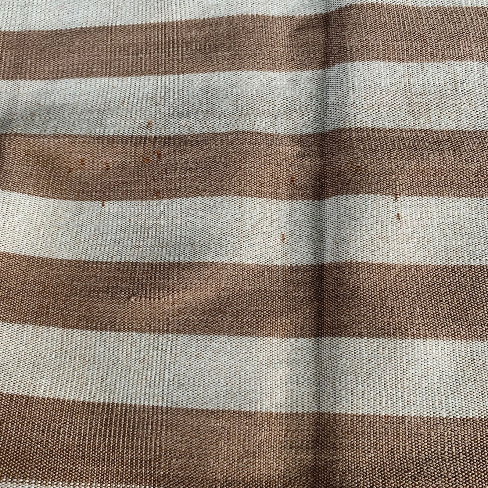 Other BALTHAZAR Brown Cream Stripe Crochet Fringe Scarf Size ONE SIZE - 3 Thumbnail