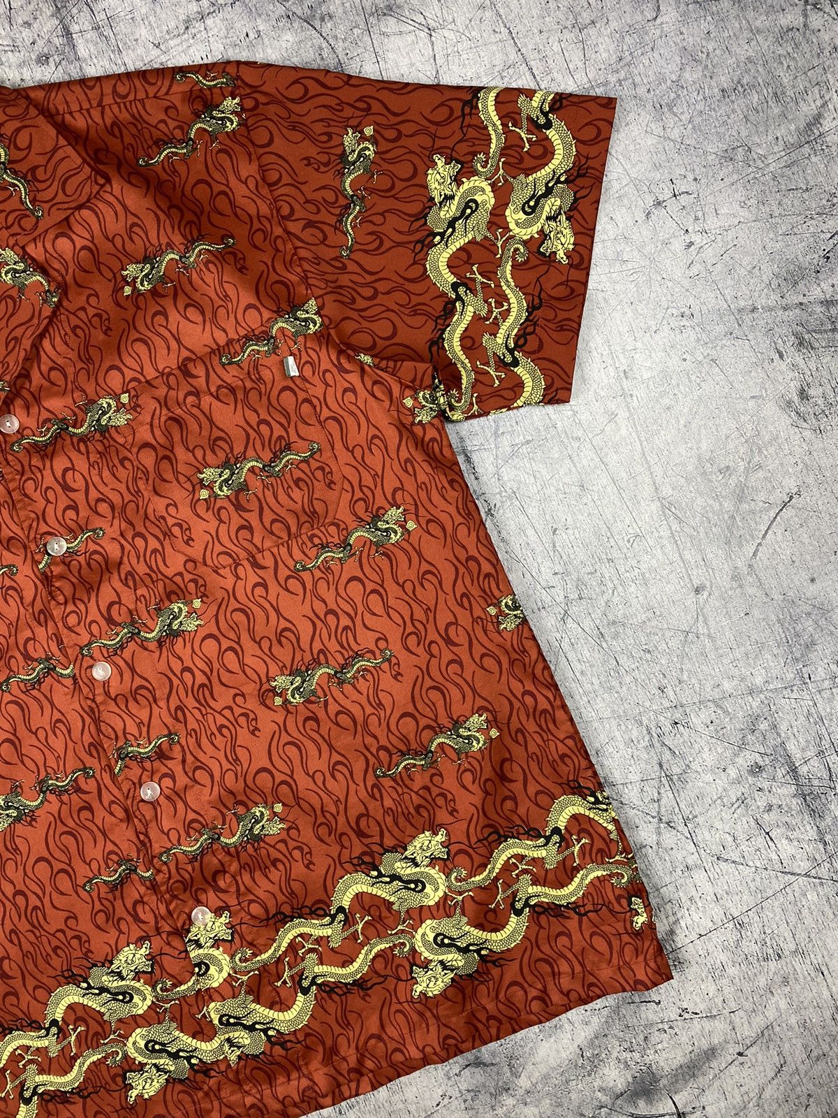 Japanese Brand × No Fear × Vintage Vintage No Fear Japanese Style Dragon Print Shirt Size US M / EU 48-50 / 2 - 6 Thumbnail