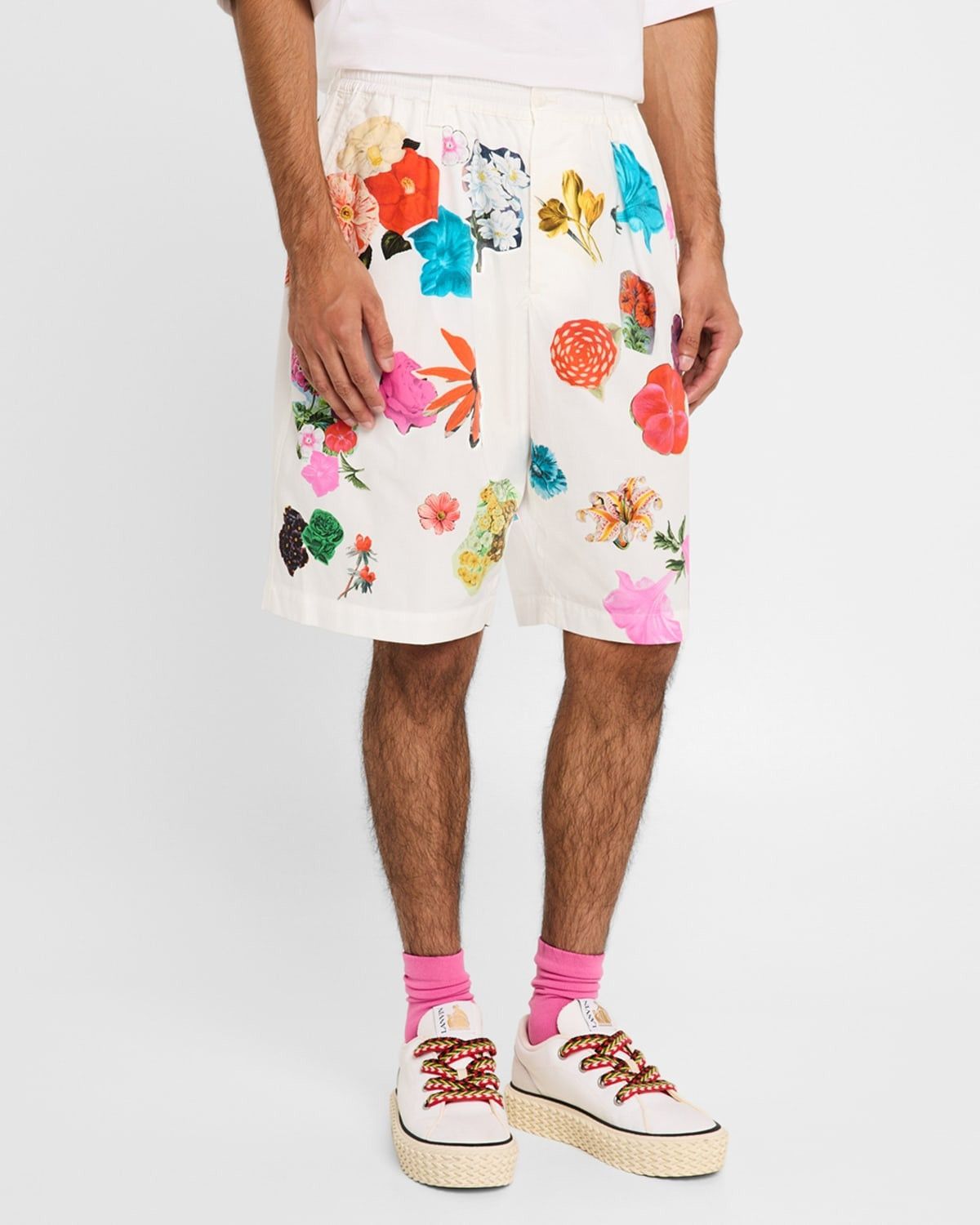 Marni oc11z0525 Floral Drawstring Shorts in Multicolor Size US 32 / EU 48 - 3 Thumbnail