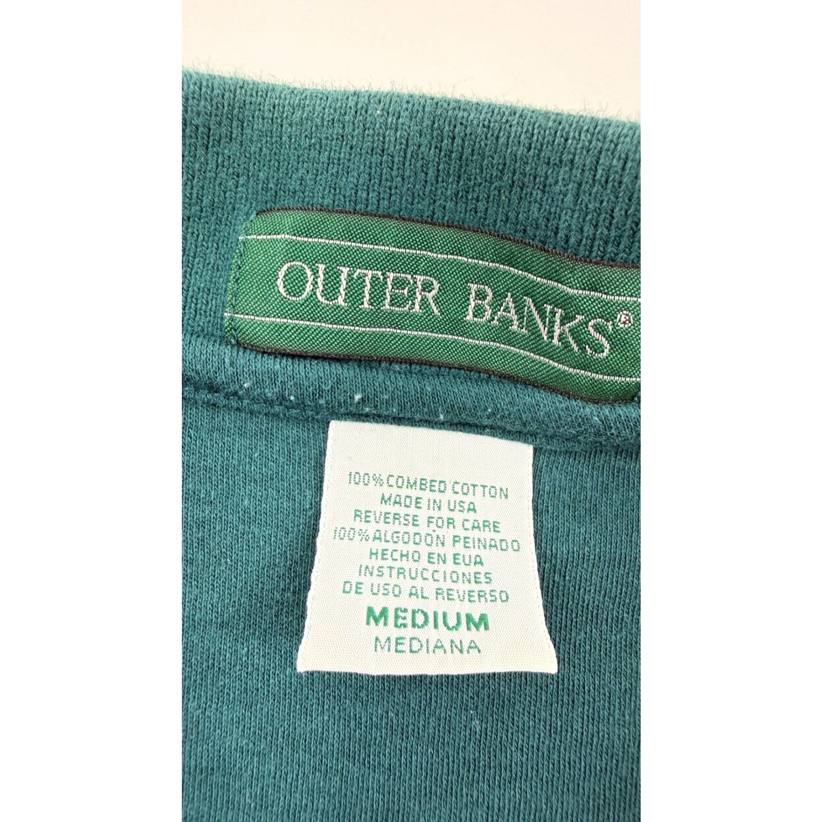 Vintage VINTAGE Outer Banks Polo Shirt Mens M Green College 90s Umpqua Community College Polo Shirt Mens Green 90s Size US M / EU 48-50 / 2 - 5 Thumbnail