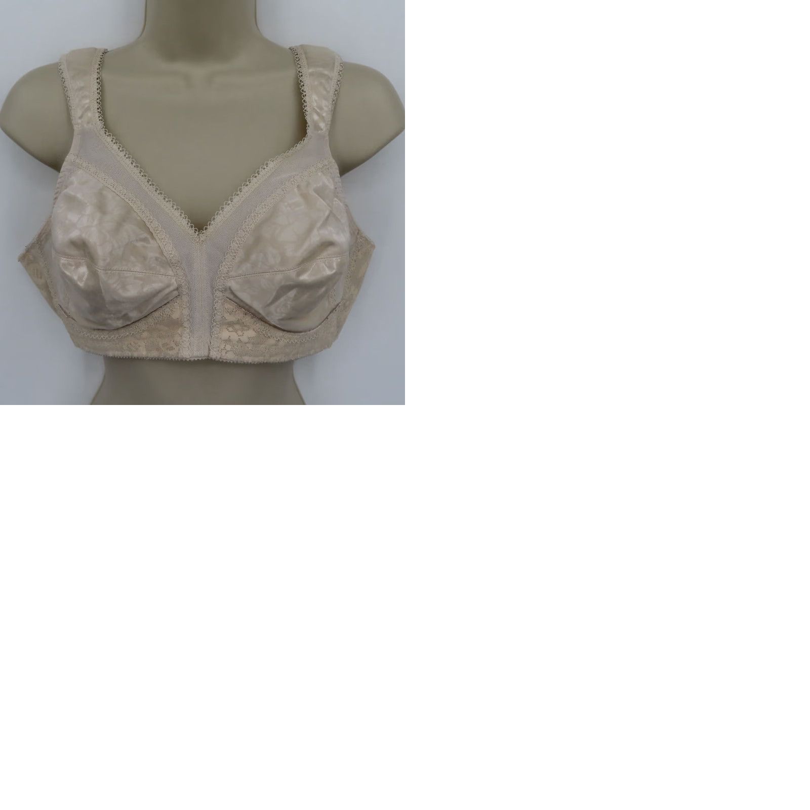 Vintage Underscore Bra 38B Full Coverage Wireless T-Shirt Beige Cream Comfort Strap 4185 Womens Menus? Size ONE SIZE - 10 Thumbnail