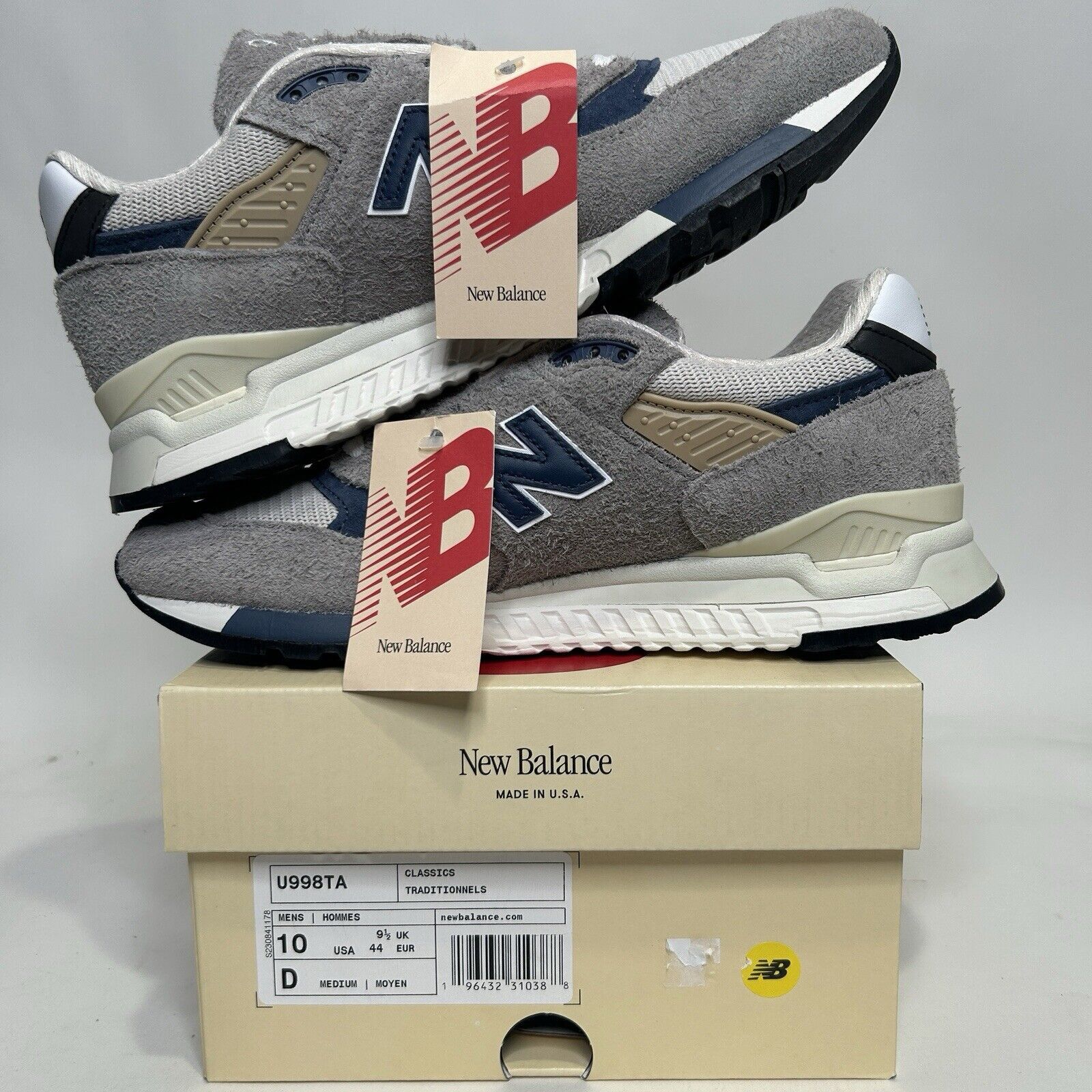 New Balance New Balance Shoes 998 MiUSA “Grey Day” 2023 Size US 10 / EU 43 - 3 Thumbnail