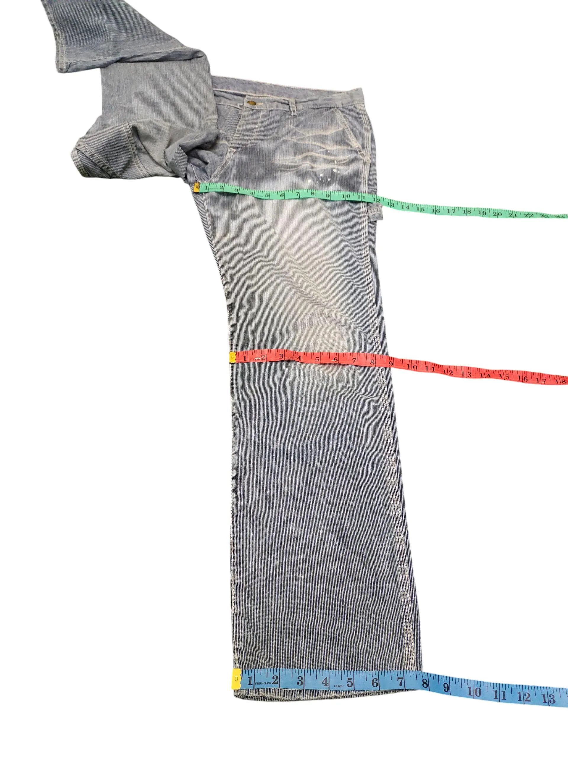 Beams Plus × Engineered Garments Journal Standard Japan Painted Hickory Carpenter Denim Pants Size US 32 / EU 48 - 7 Thumbnail