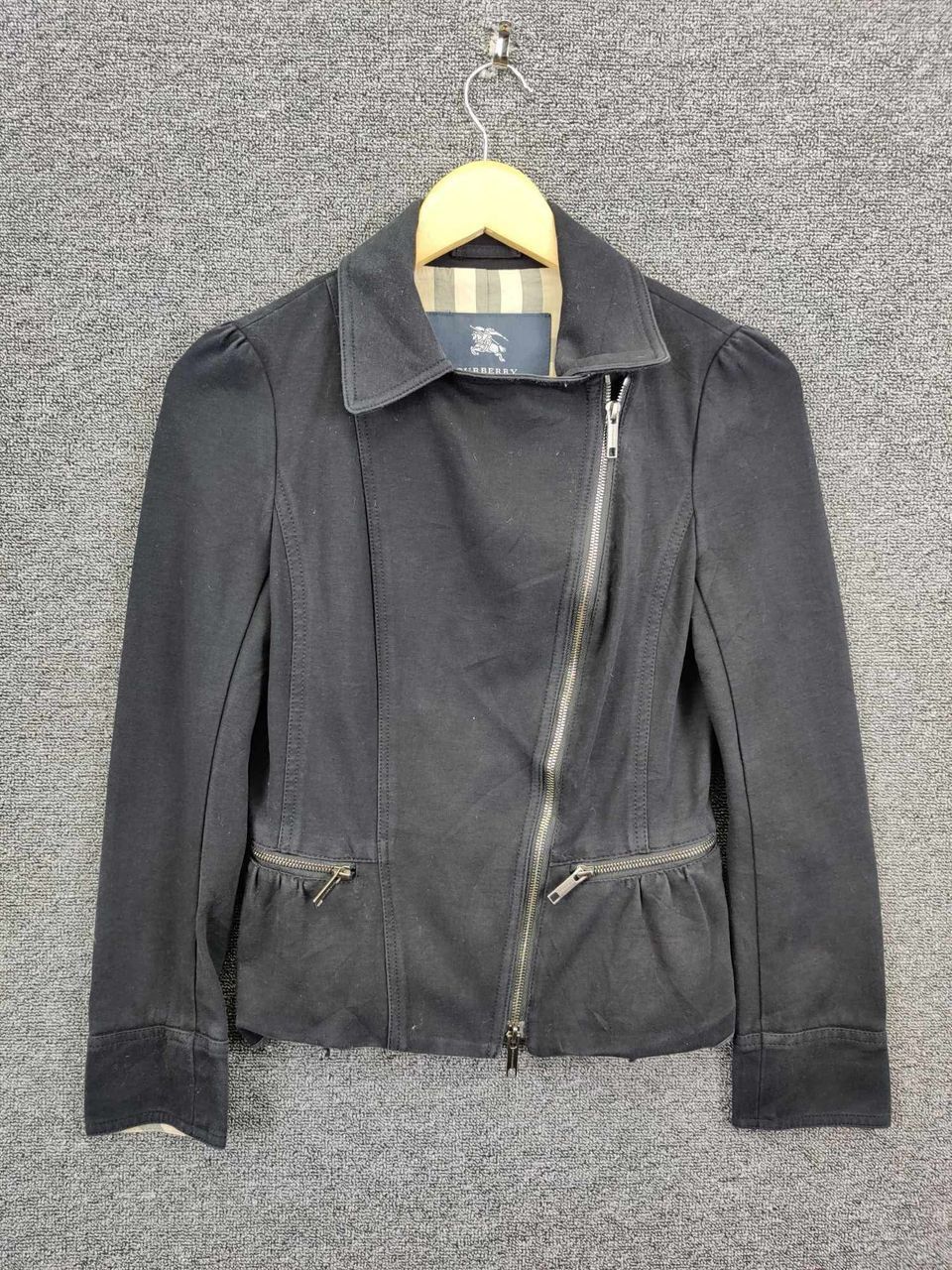 Burberry London Nova Check Bondage Punk Rider Jacket