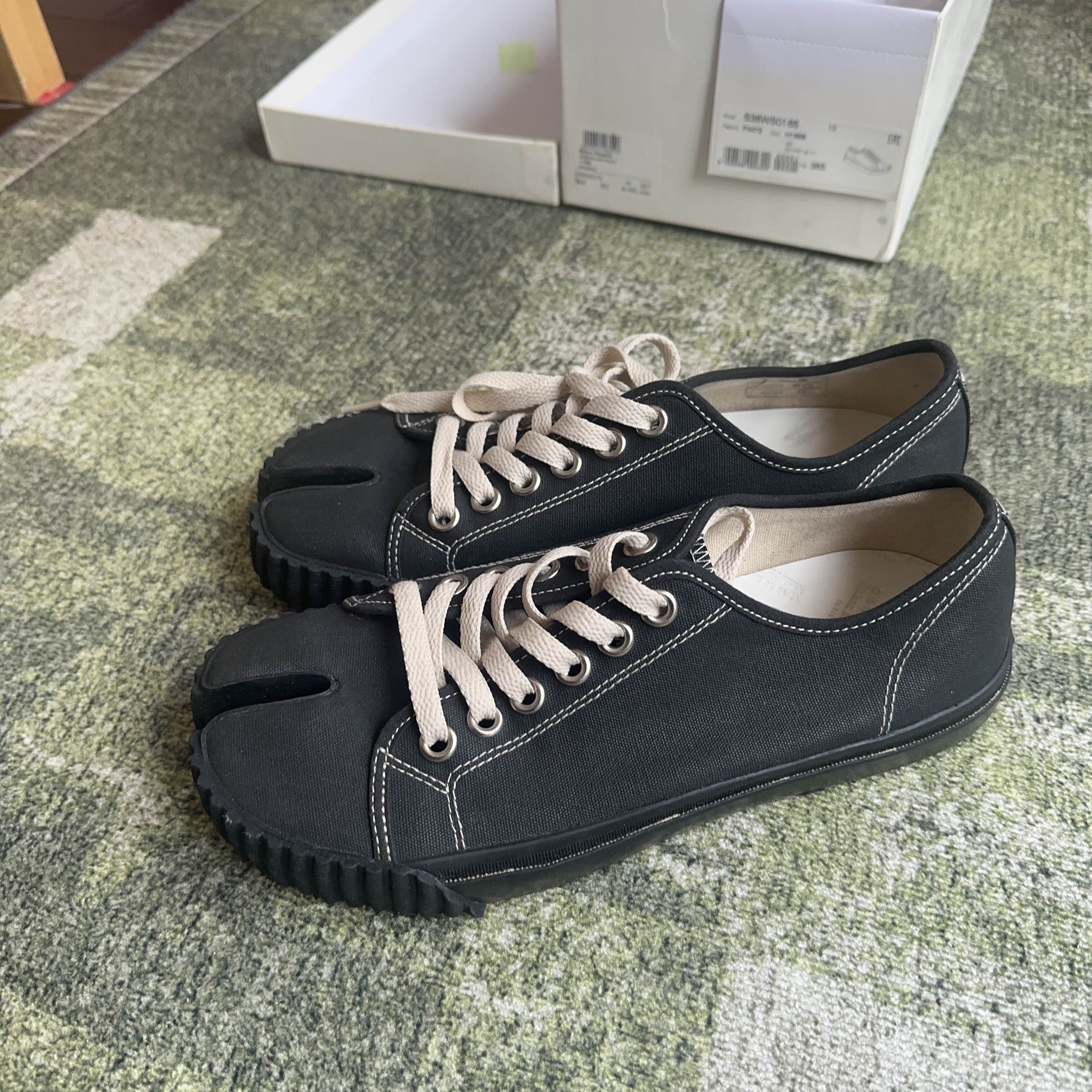 Maison Margiela Tabi Canvas Low-Top Sneakers Size 38.5