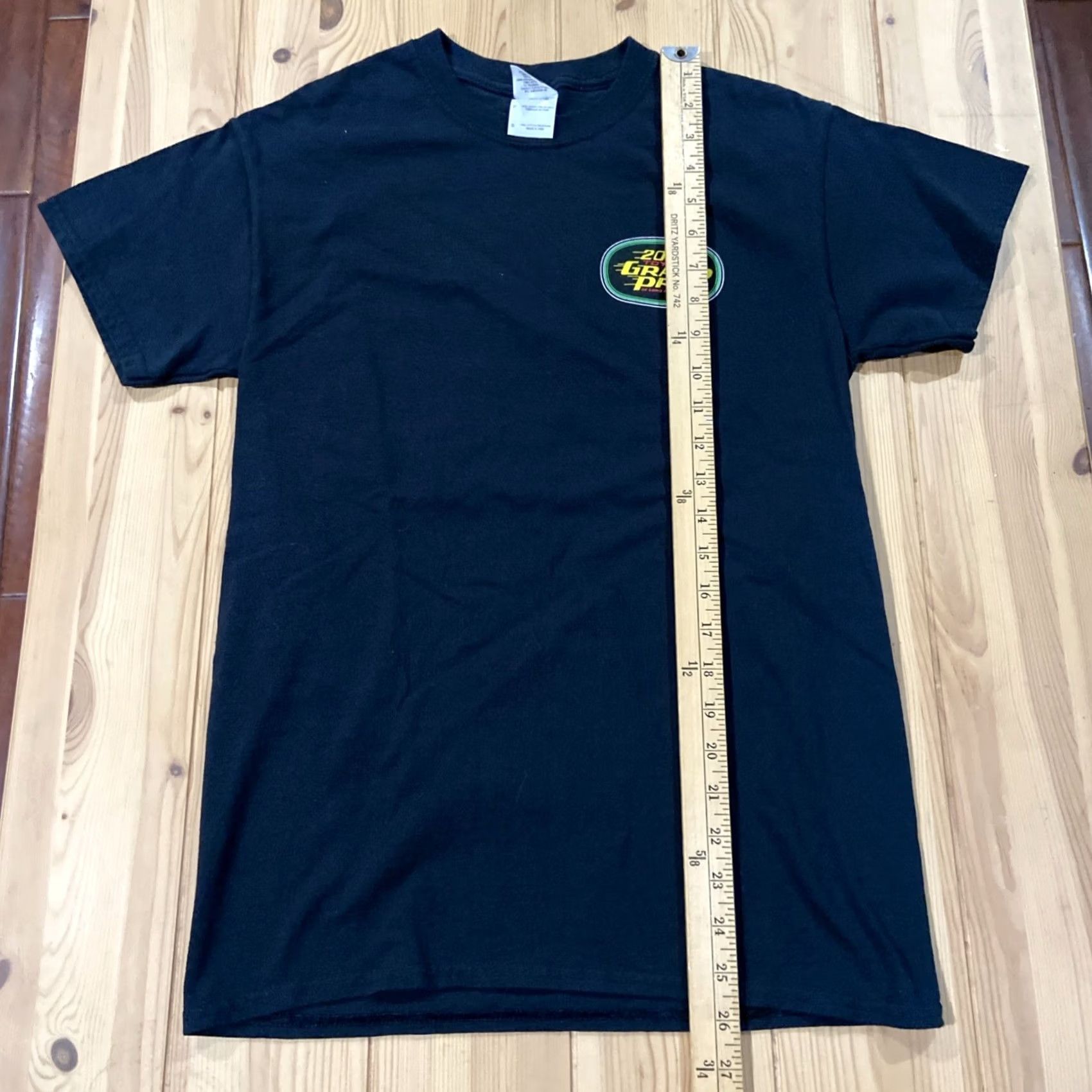 Gildan Toyota Grand Prix Long Beach 2013 Racing T Shirt Indy Cars Small Black T-Shirt Men Regular Short Sleeve Crew Neck Graphic Print Gildan Cotton Size US S / EU 44-46 / 1 - 5 Thumbnail