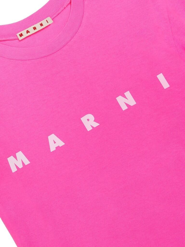Marni o1f1d3z1125 Size: KIDS 2 / Logo-Print T-Shirt in Pink Size US XXS / EU 40 - 4 Thumbnail