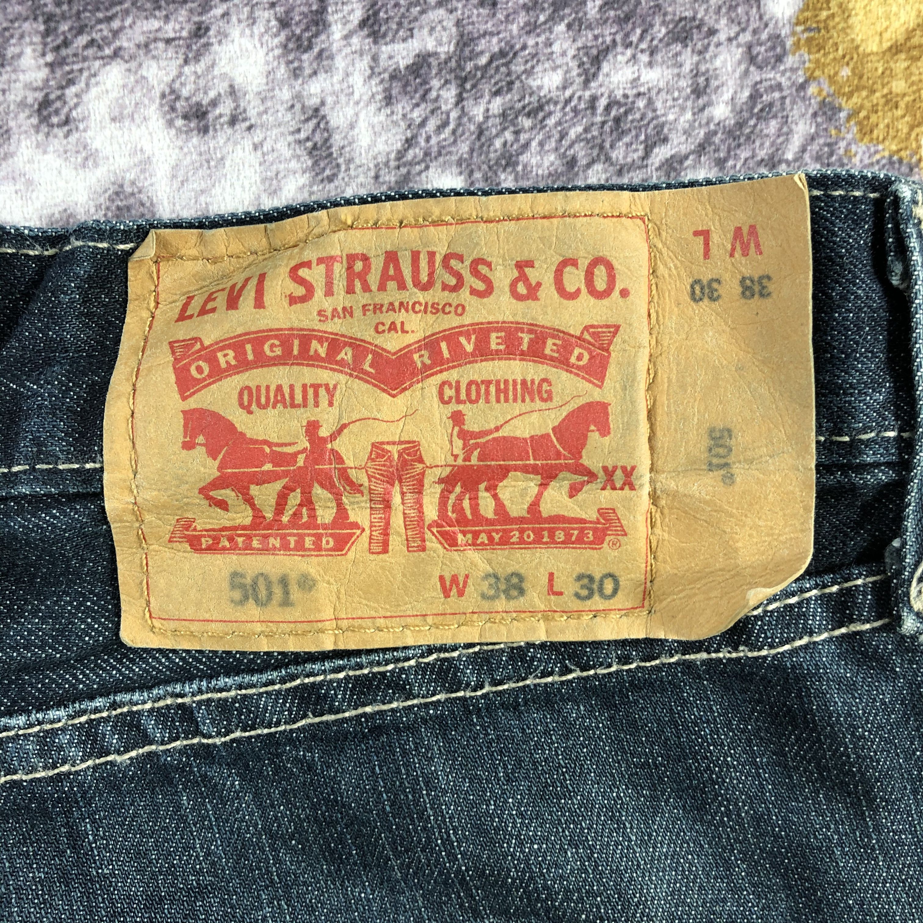 Levi's Vintage Faded Black Levis 501 Jeans-JM3110 Size US 39 - 5 Thumbnail