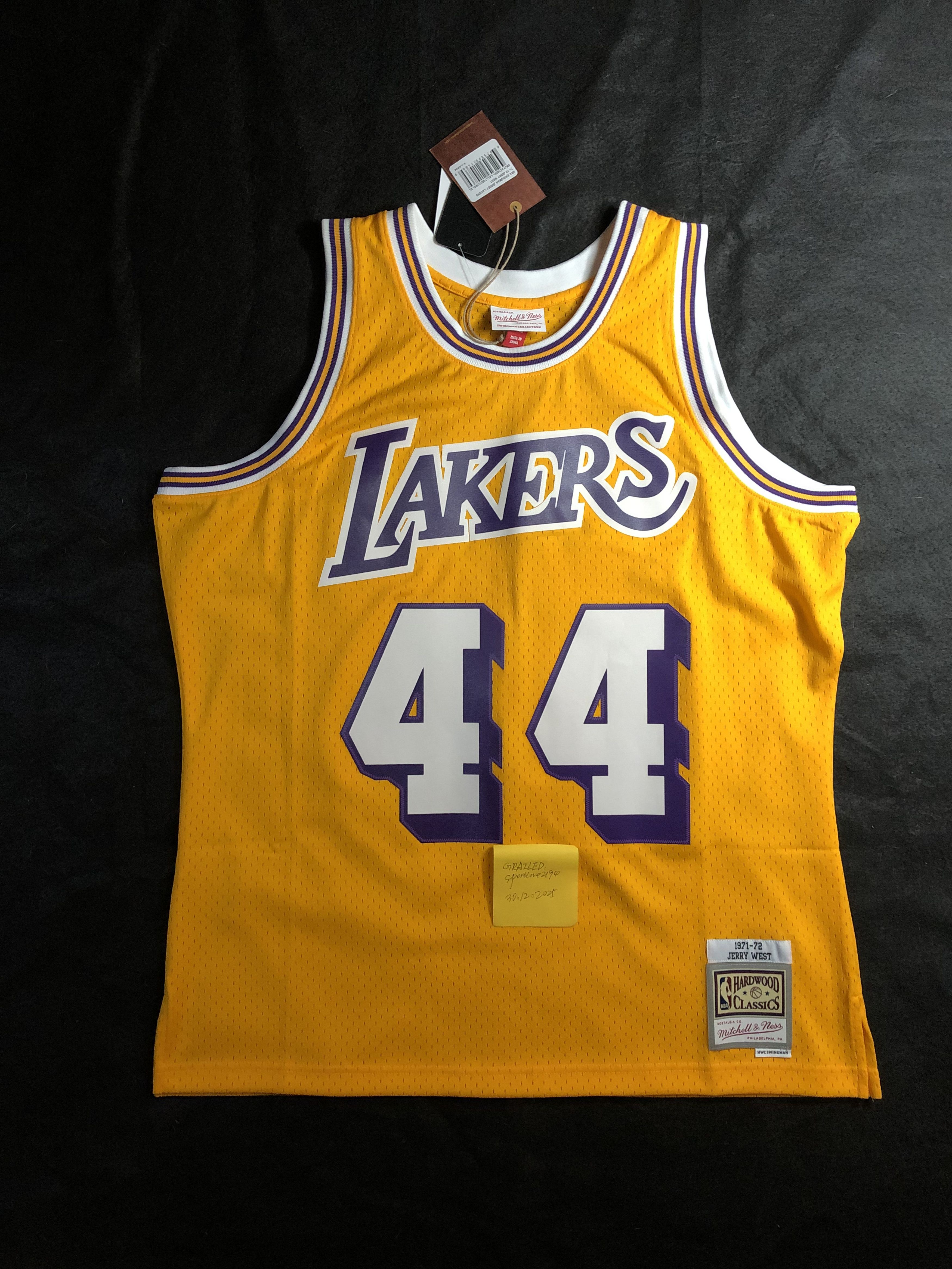 Vintage Lakers 44 West Jersey Size US XL / EU 56 / 4 - 1 Thumbnail