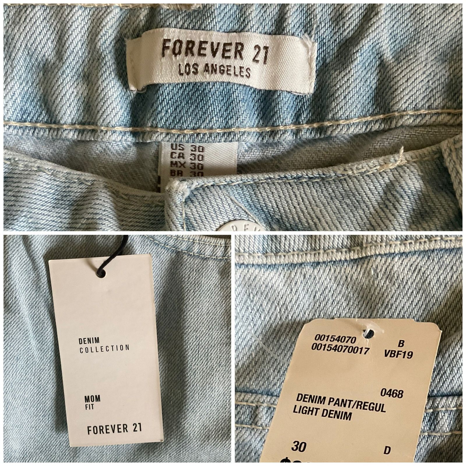 Forever 21 NWT Forever 21 Mom Fit Jeans Size 30 Size 30" / US 8 / IT 44 - 10 Thumbnail