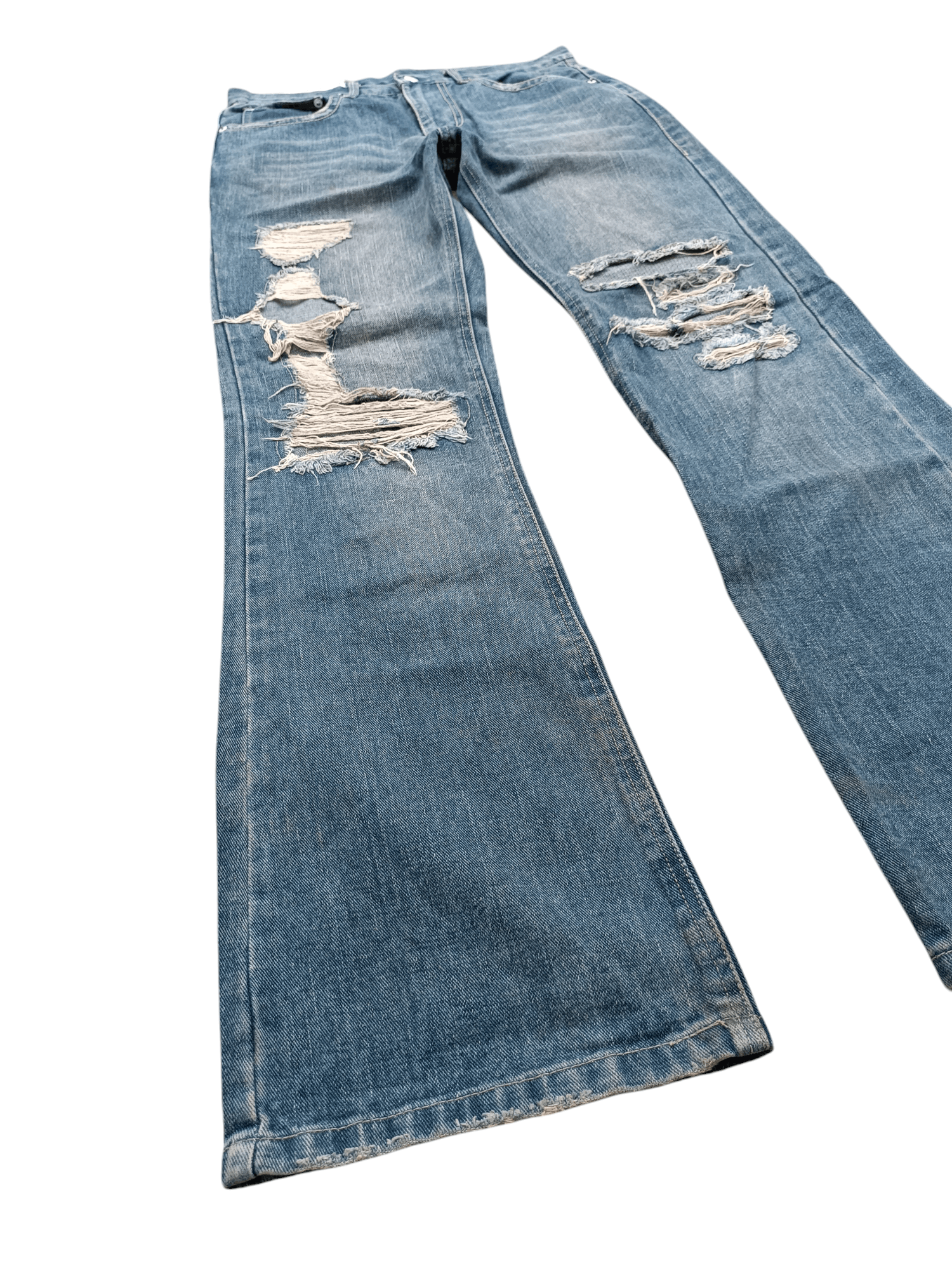 Flare Distressed Jeans Antful Nylaus Embroidery Jeans