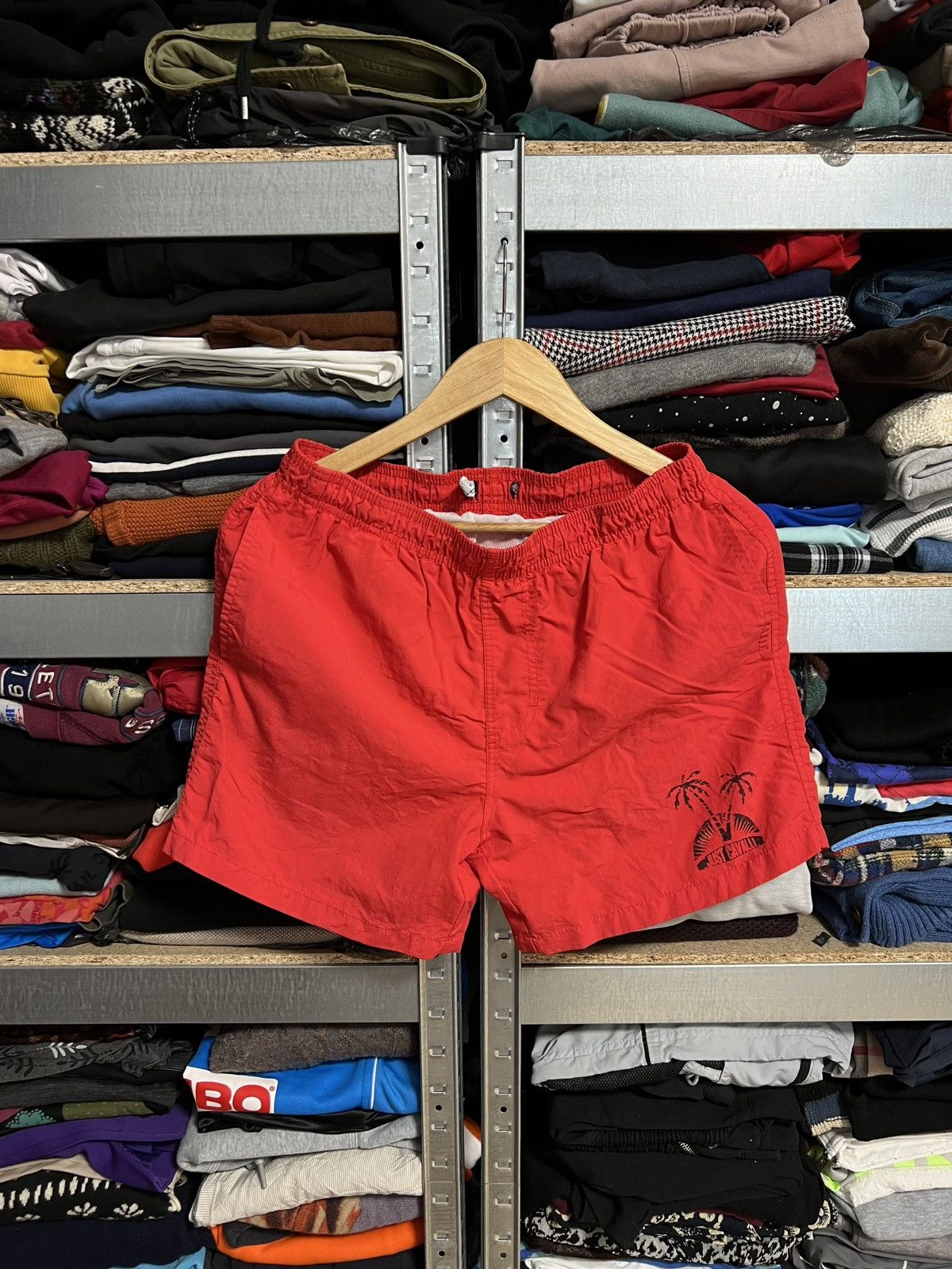 Just Cavalli Just Cavalli Beachwear Roberto Cavalli Shorts Red Mens Sz M Size US 38 / EU 54 - 2 Thumbnail