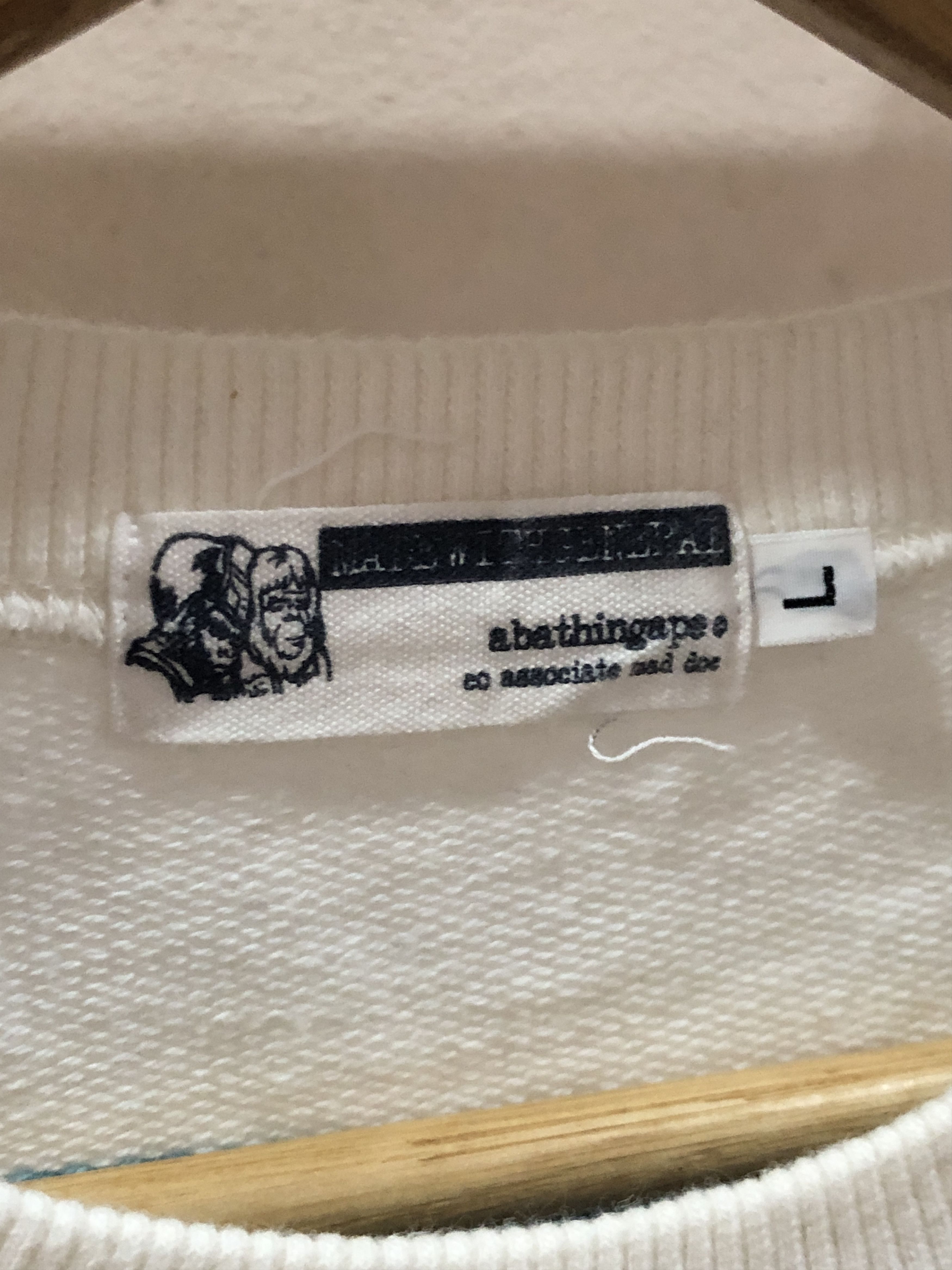 Bape OG Vintage 2000 A Bathing Ape Striped Crew Neck Sweatshirts Size US L / EU 52-54 / 3 - 5 Thumbnail