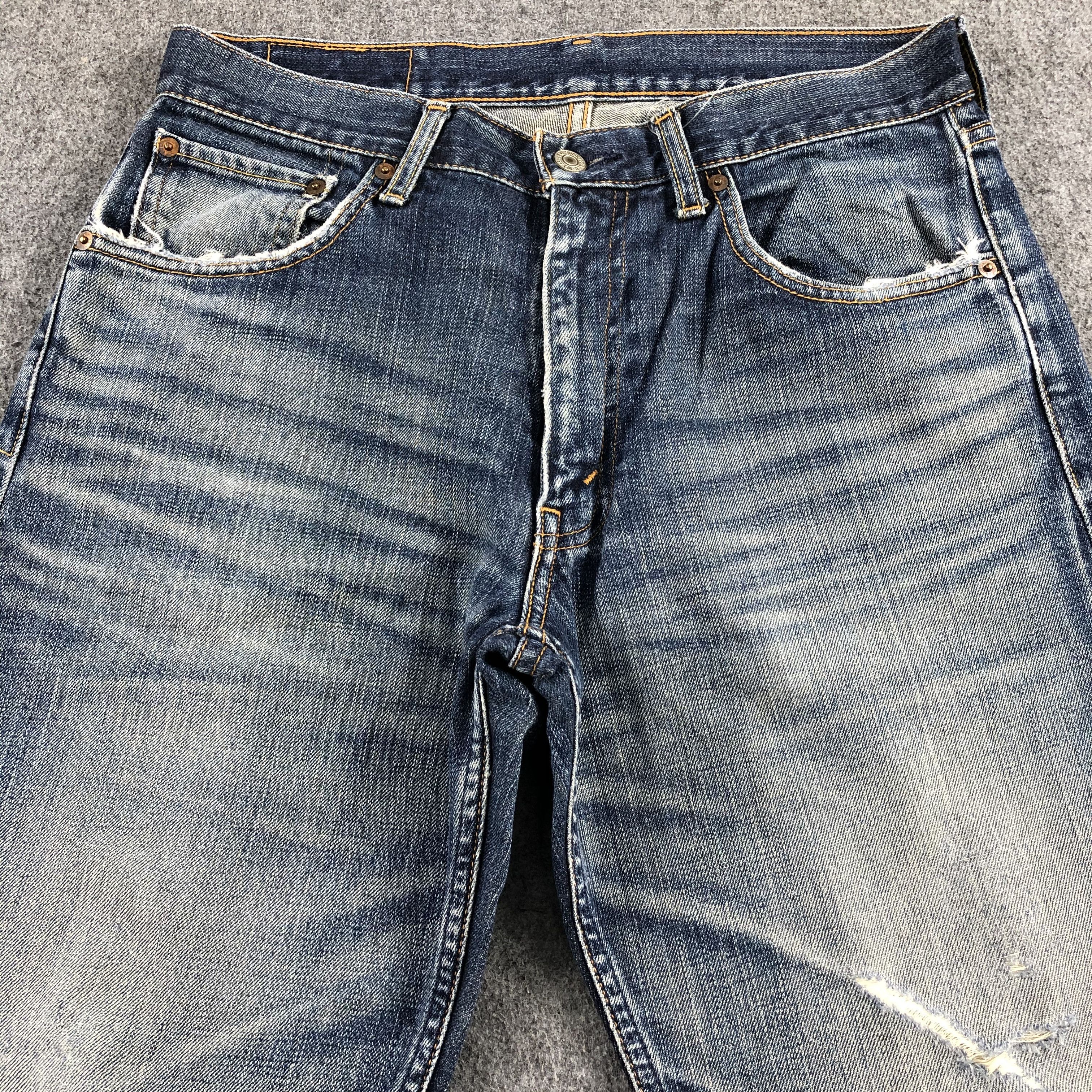 Levi's Vintage 90s Blue Wash Levis 534 Jeans-J1814 Size US 32 / EU 48 - 3 Thumbnail