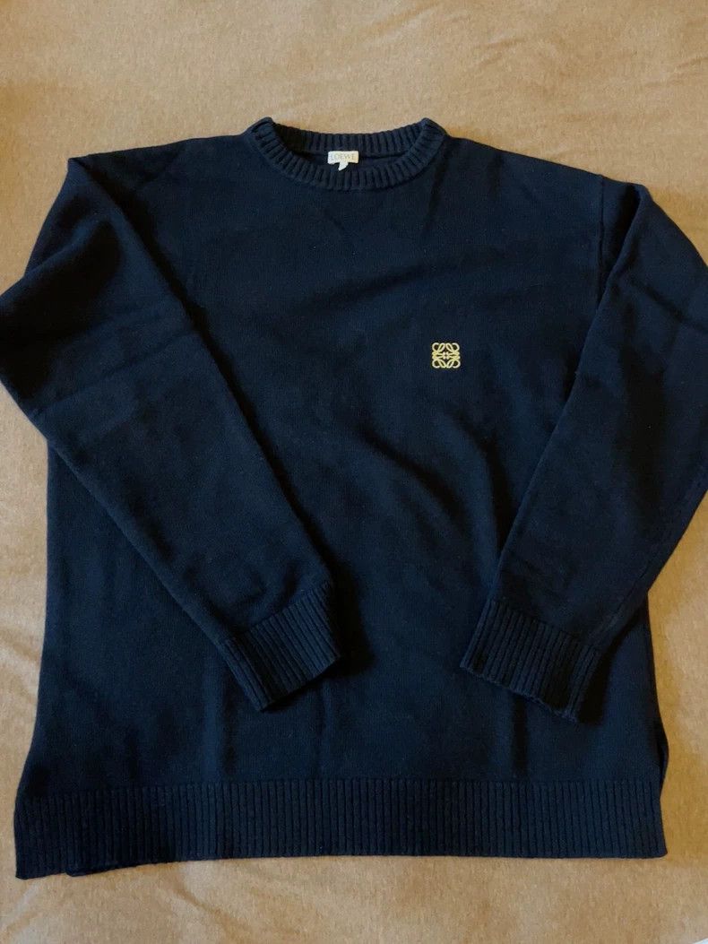 Loewe Loewe Men's Oversize Sweater with Logo- dmc Size US M / EU 48-50 / 2 - 1 Thumbnail