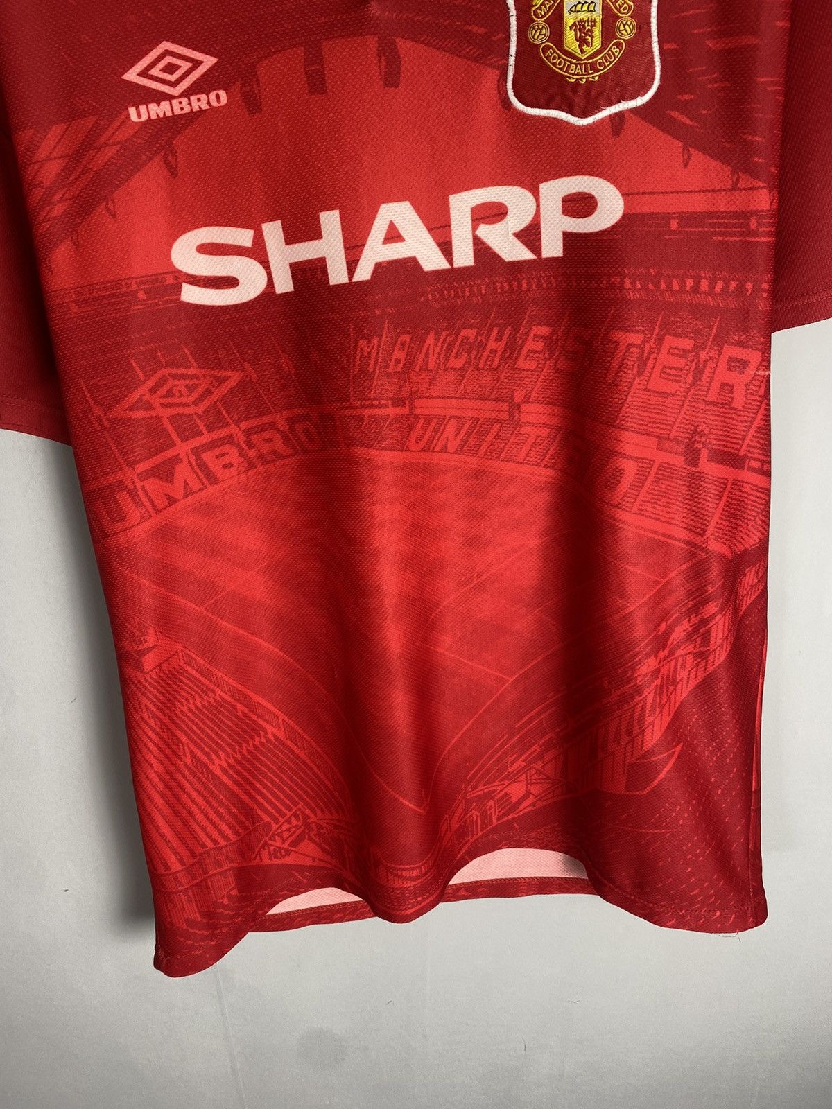 Umbro Vintage Umbro Manchester United jersey football sharp Size US L / EU 52-54 / 3 - 3 Thumbnail