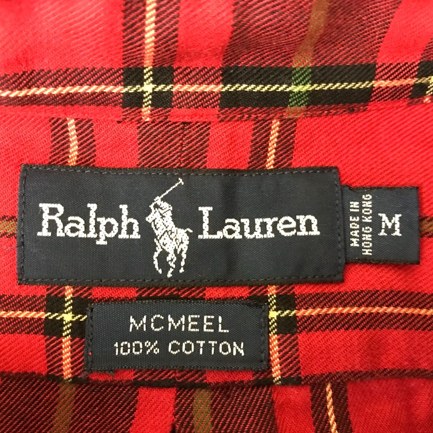Ralph Lauren RALPH LAUREN Mens Medium RED PLAID LONG SLEEVE COLLARED BUTTON SHIRT W/POCKET Size US M / EU 48-50 / 2 - 6 Thumbnail