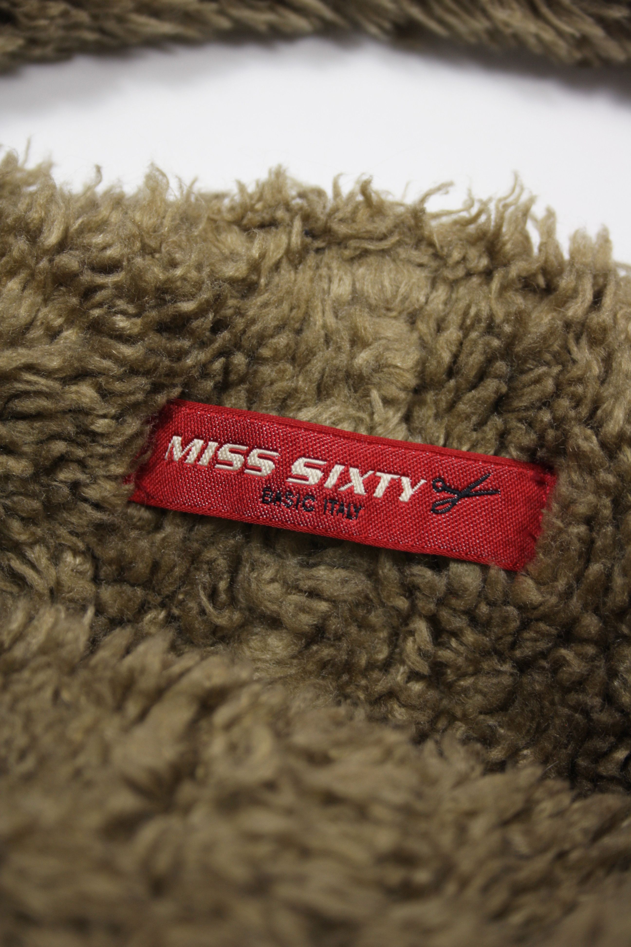 Miss Sixty Miss Sixty Y2K Denim Faux Fur Shoulder Tote Square Bag Size ONE SIZE - 9 Thumbnail