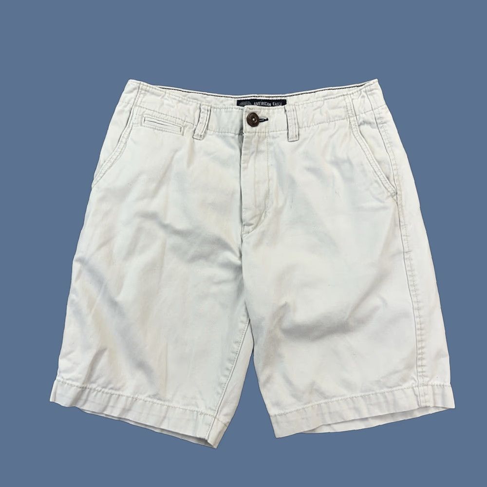 American Eagle Outfitters VINTAGE American Eagle Shorts Mens 30 Beige Classic Fit Flat Front Chino Preppy Casual Size US 30 / EU 46 - 1 Thumbnail