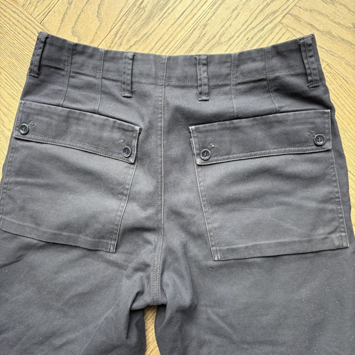 Acne Studios Navy cargo trousers with velcro ankle tabs Size US 32 / EU 48 - 8 Thumbnail