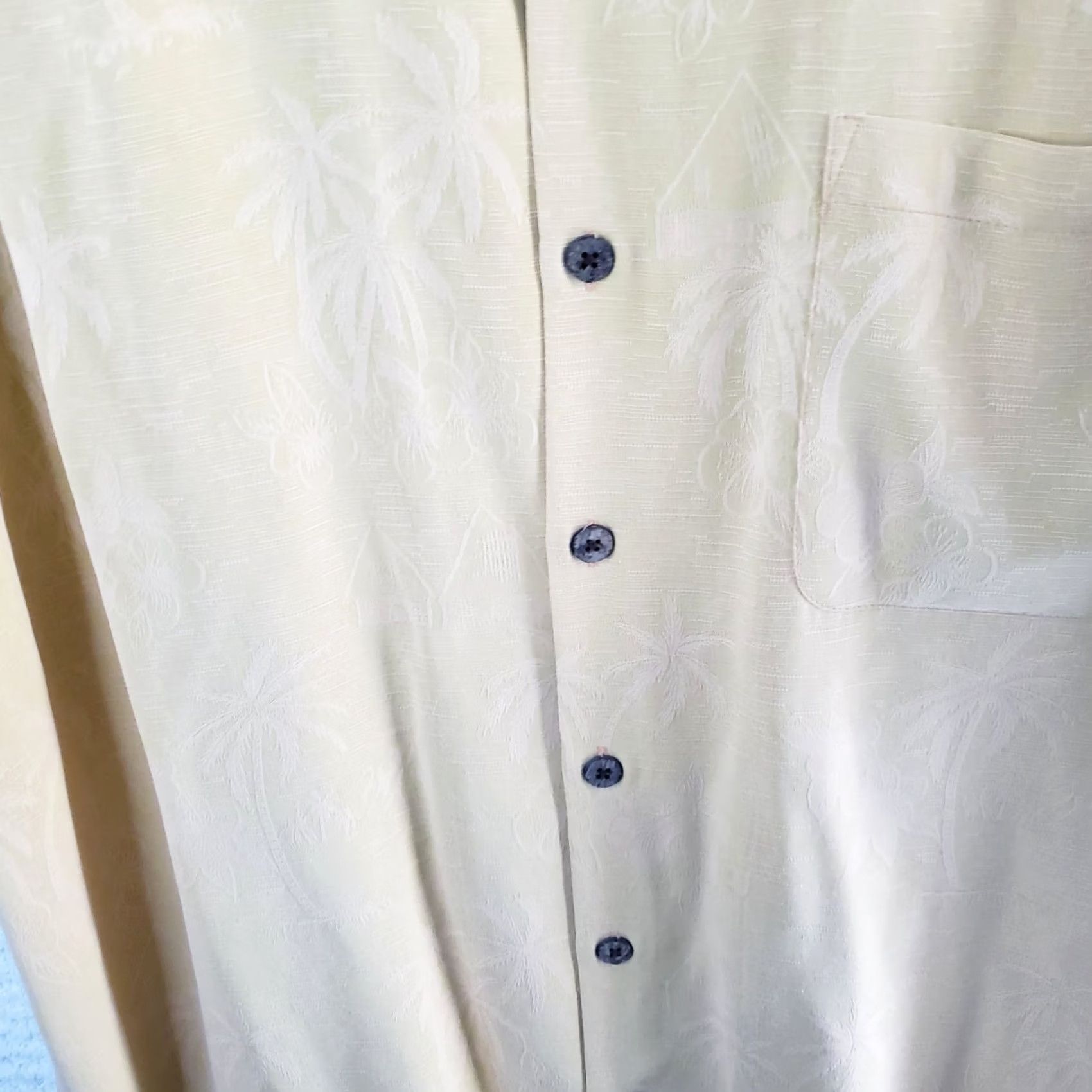 Tommy Bahama VINTAGE Tommy Bahama Shirt L Cantalope Silk Hawaiian Floral Golf Tropical Men's Size US L / EU 52-54 / 3 - 6 Thumbnail