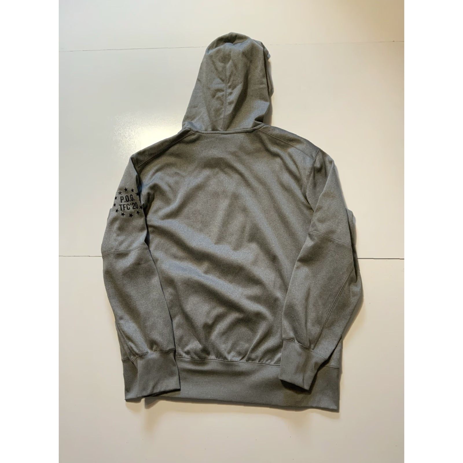 Nike VINTAGE Nike Air Jordan Take Flight Challenge Jumpman Basketball Fleece Hoodie Sz. L Gray Mens Pullover Sweatshirt 50in Chest 28in Size US L / EU 52-54 / 3 - 2 Thumbnail