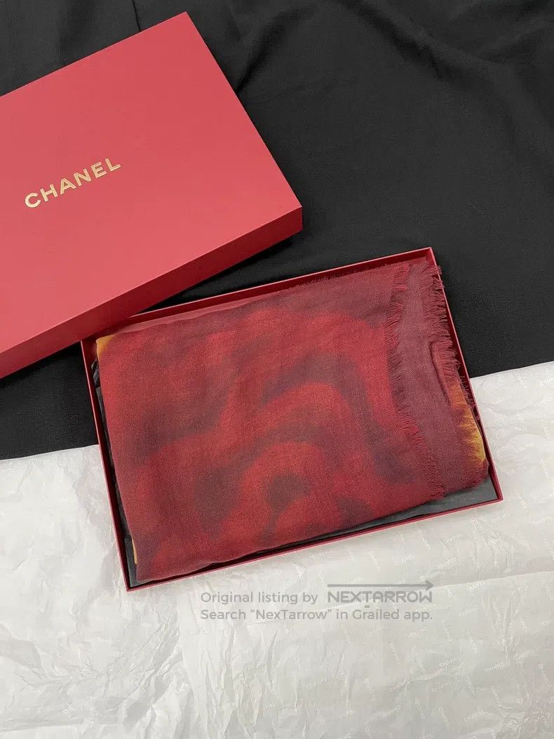 Chanel Chanel 26 vic gift limited cashmere scarf shawl Size ONE SIZE - 2 Thumbnail