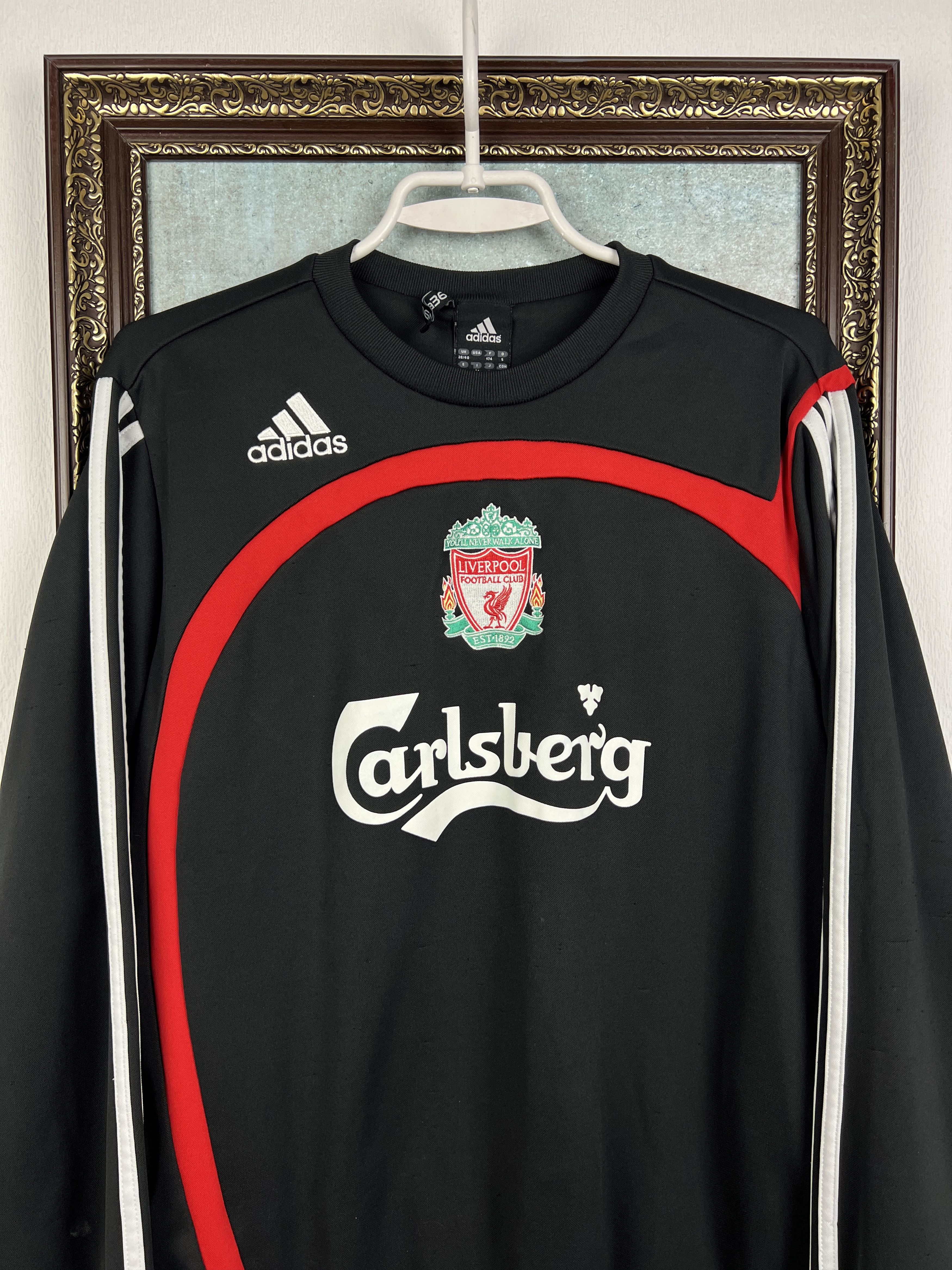Adidas Liverpool Football Sweatshirt Soccer Track Top Crewneck Size US M / EU 48-50 / 2 - 2 Thumbnail
