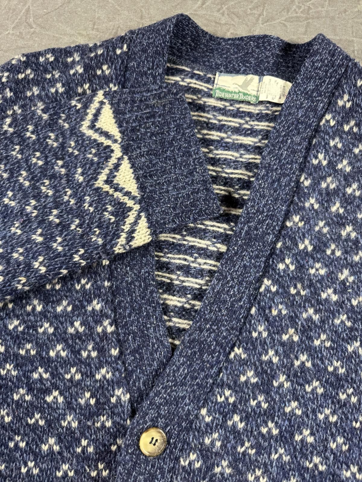 Other Tidewater Traders Sweater Women's M Blue Vintage 85% Wool Size M / US 6-8 / IT 42-44 - 1 Thumbnail