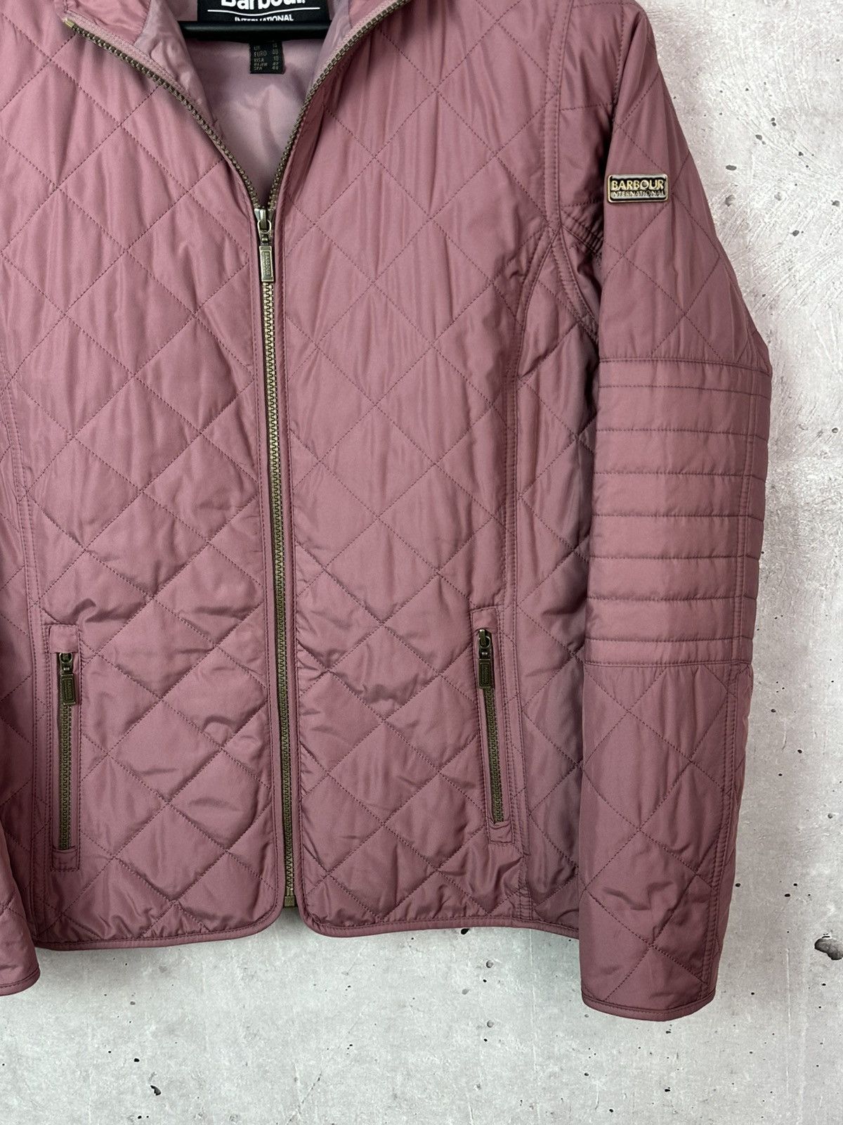 Barbour Barbour International Farleight Quilted Powder Womens Jacket Size L / US 10 / IT 46 - 7 Thumbnail