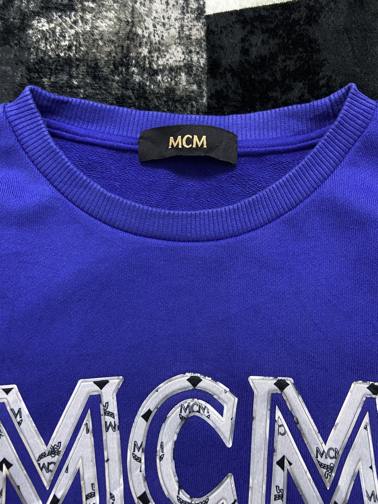 MCM MCM Luxury Metallic Logo Silver Winged Emblem Sweatshirts Size US S / EU 44-46 / 1 - 7 Thumbnail