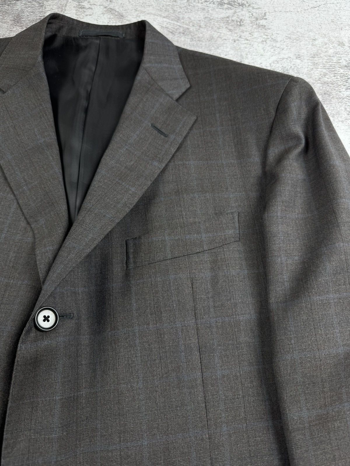 Caruso Vintage Raffaele Caruso 54R Classic 90S Blazer Suit Jacket Size 54R - 9 Thumbnail