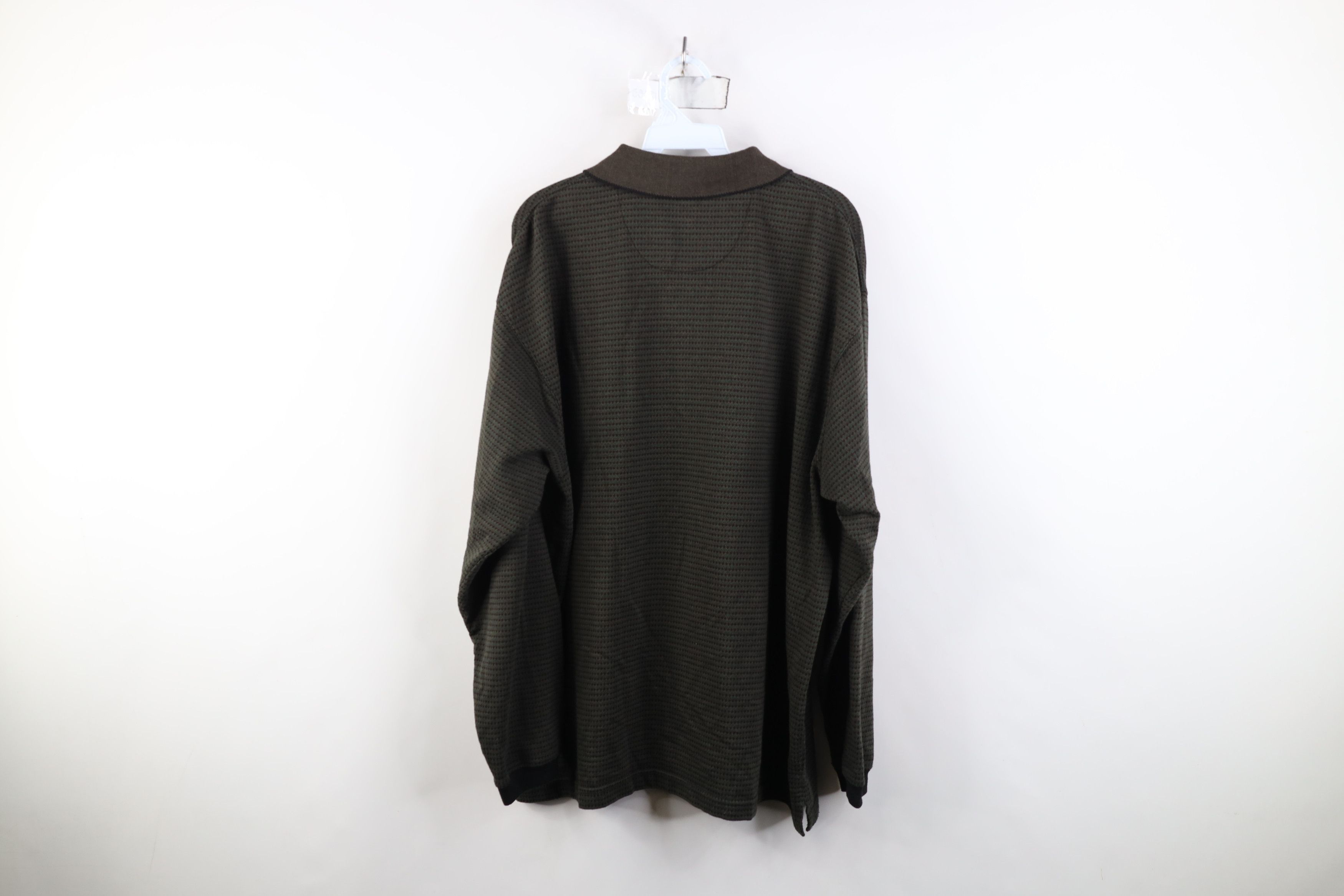 Vintage Vintage 90s Y2K Streetwear Diamond Long Sleeve Rugby Polo Size US XL / EU 56 / 4 - 8 Thumbnail