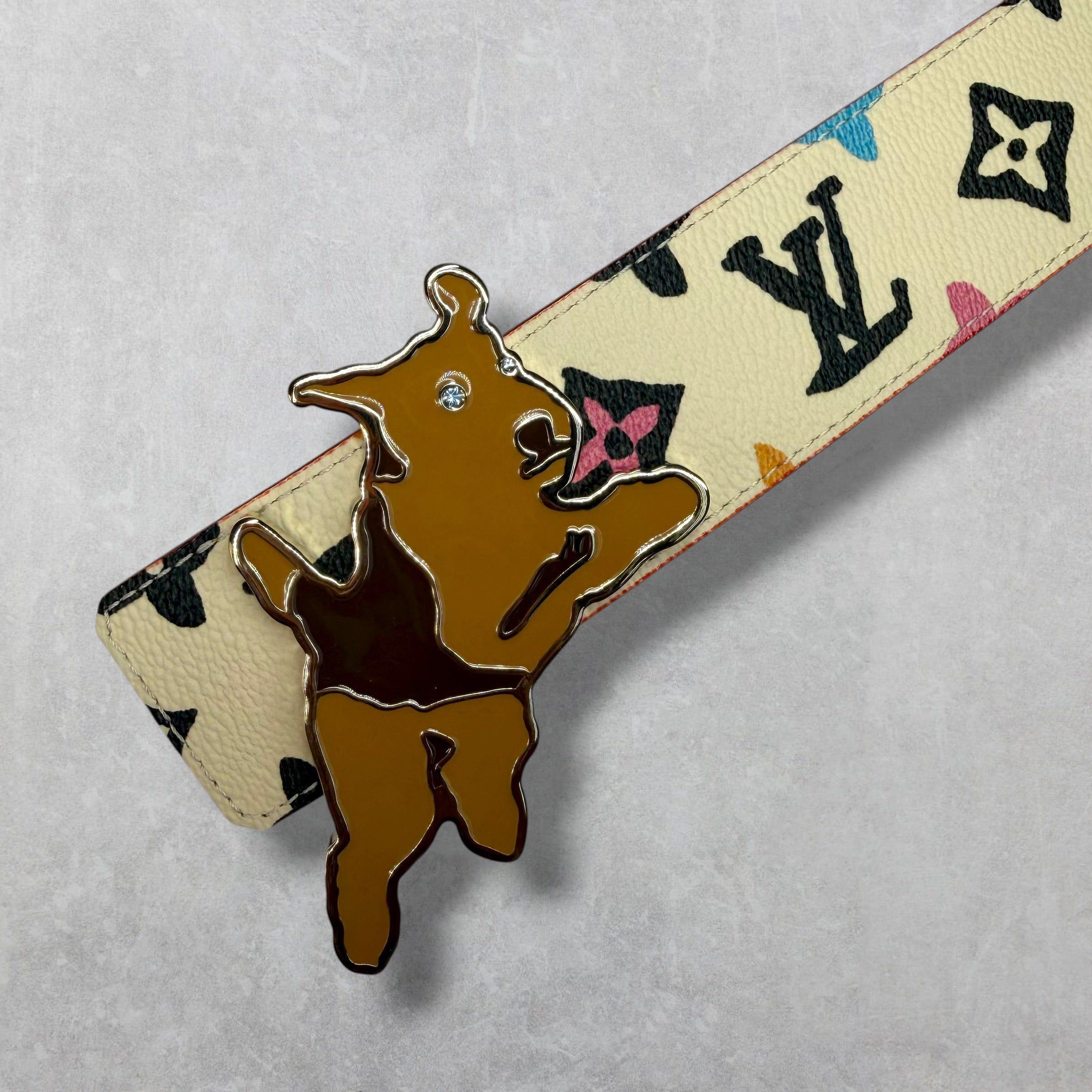 Louis Vuitton Louis Vuitton by Tyler the Creator Monogram Belt 95 (34) Size 34 - 2 Thumbnail