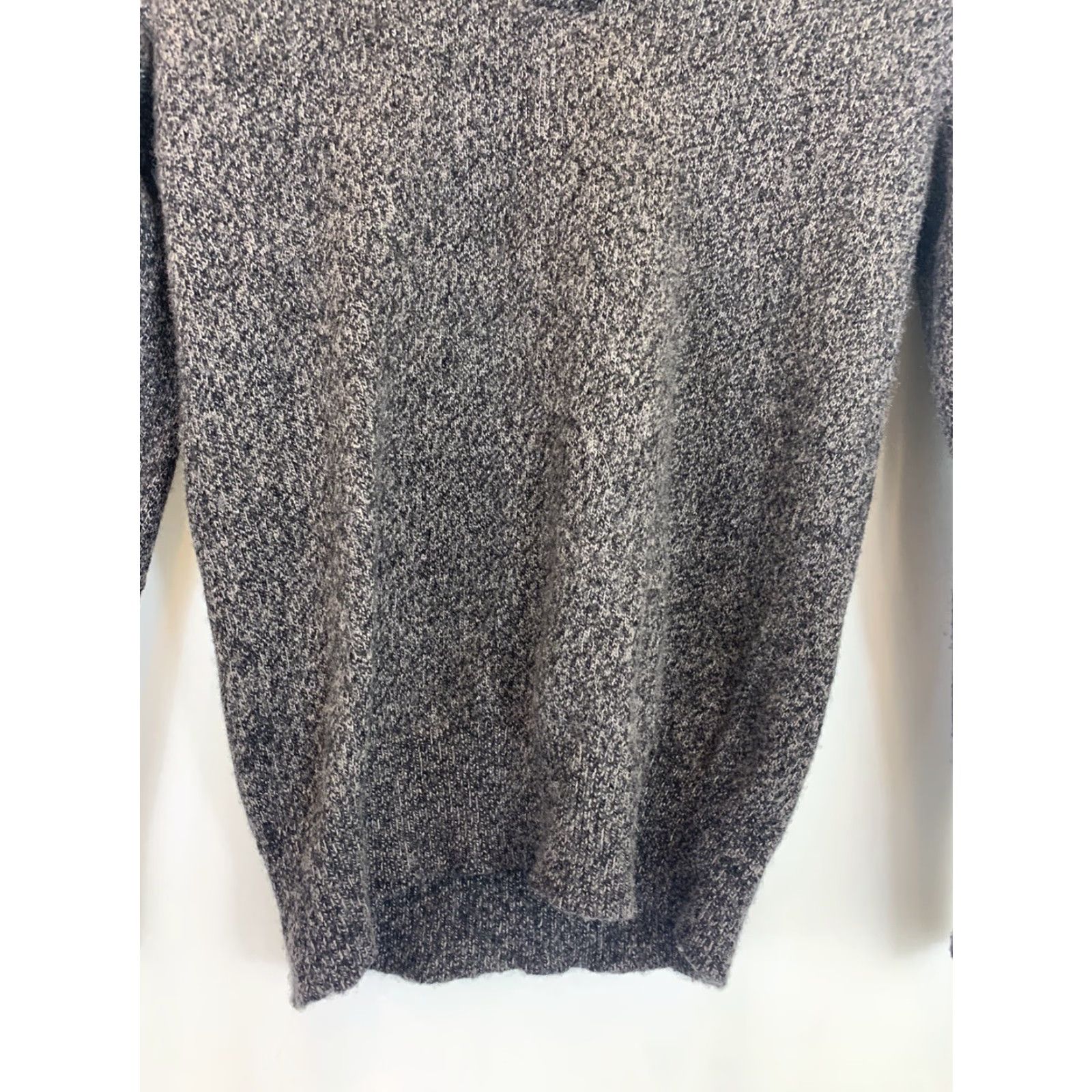J.Crew J. Crew Womens XS Heather Gray Tight-Knit Cowl Neck Lambswool Sweater Size XS / US 0-2 / IT 36-38 - 3 Thumbnail
