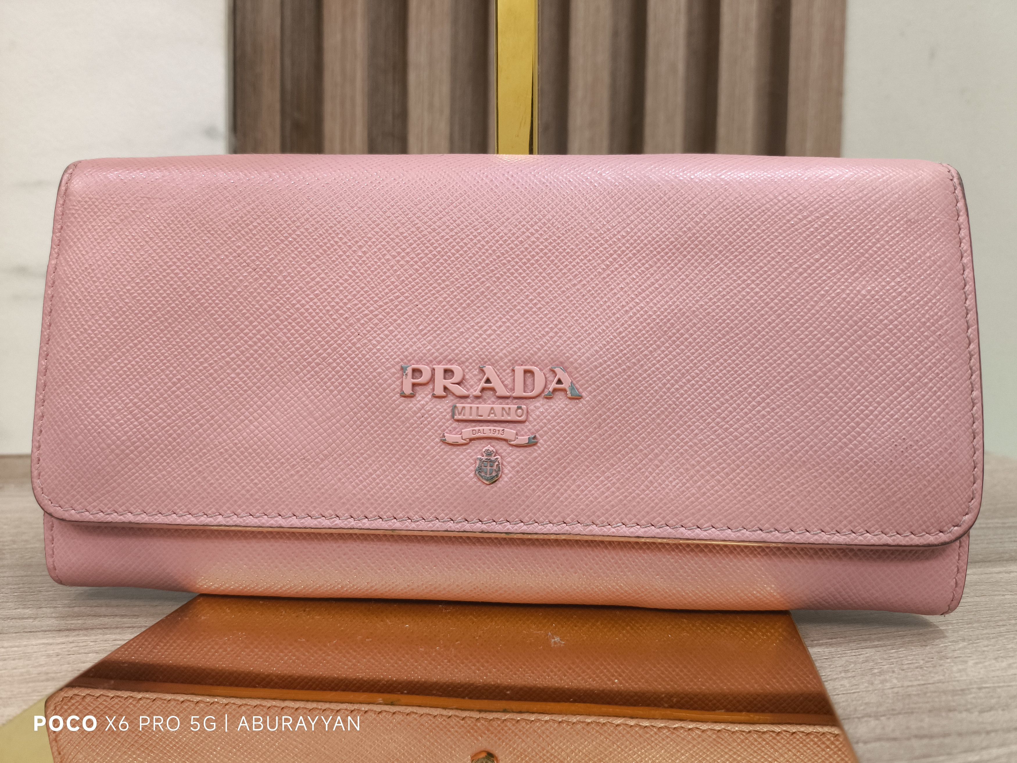 Prada Prada Saffiano Leather Continental Wallet In Begoniarosa Size ONE SIZE - 1 Thumbnail