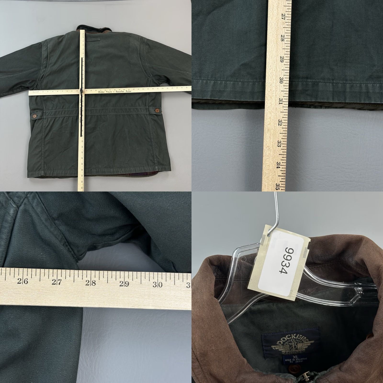 Dockers VINTAGE Dockers Levis Chore Jacket Mens XL Green Plaid Wool Lined Barn Coat Jacket Size US XL / EU 56 / 4 - 9 Thumbnail