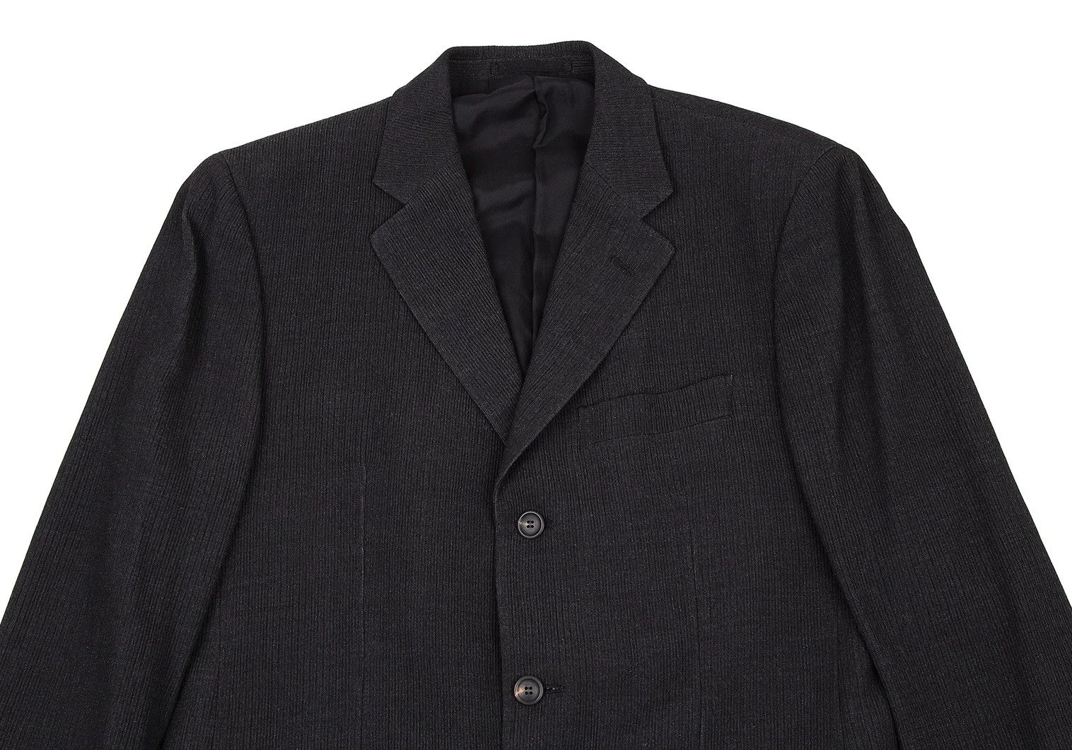 Issey Miyake Ribbed 3B Jacket in Charcoal Size US S / EU 44-46 / 1 - 2 Thumbnail