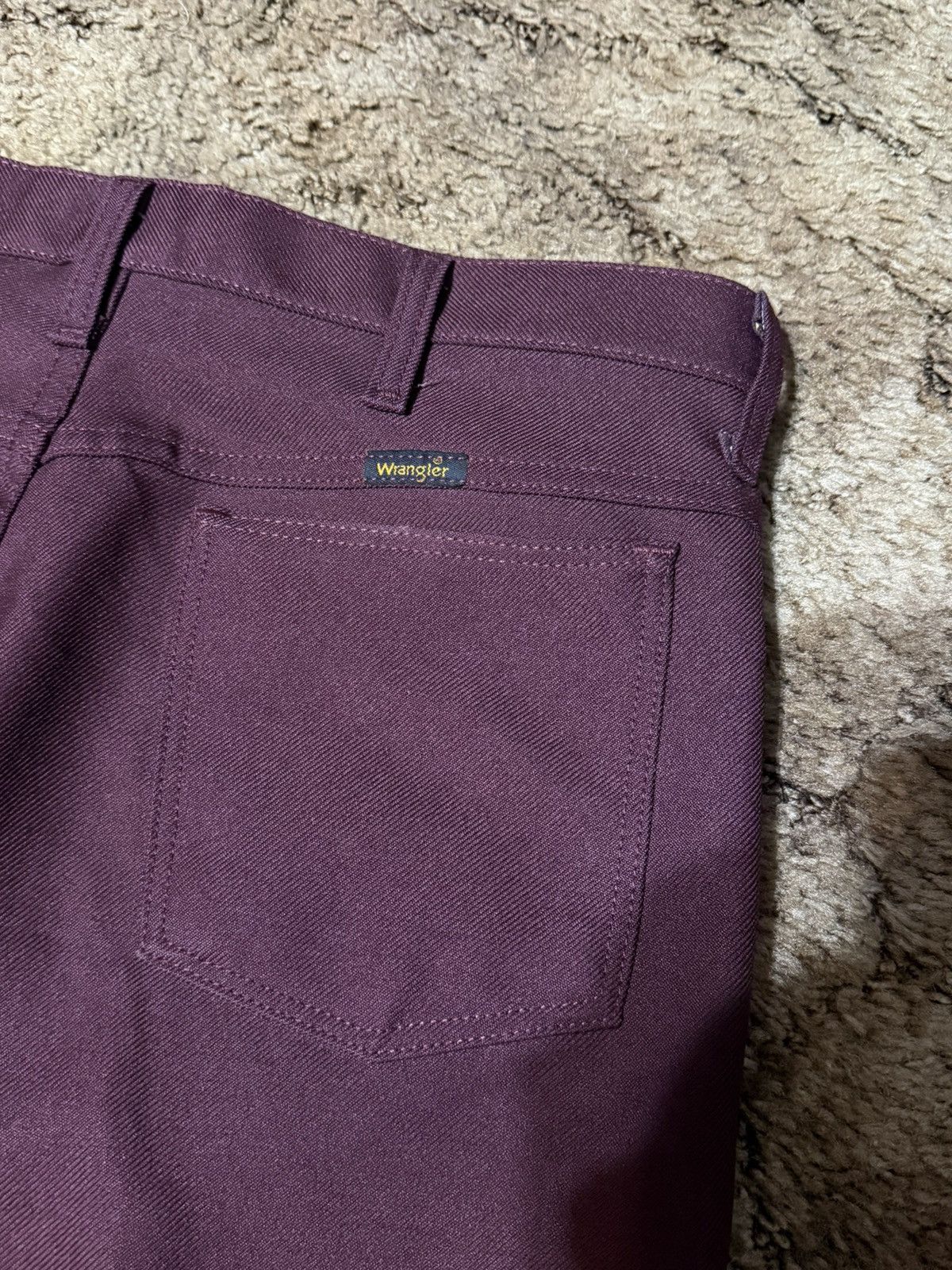 Wrangler Vintage Wrangler Pleated Slacks Burgundy 34x34 Size US 34 / EU 50 - 5 Thumbnail
