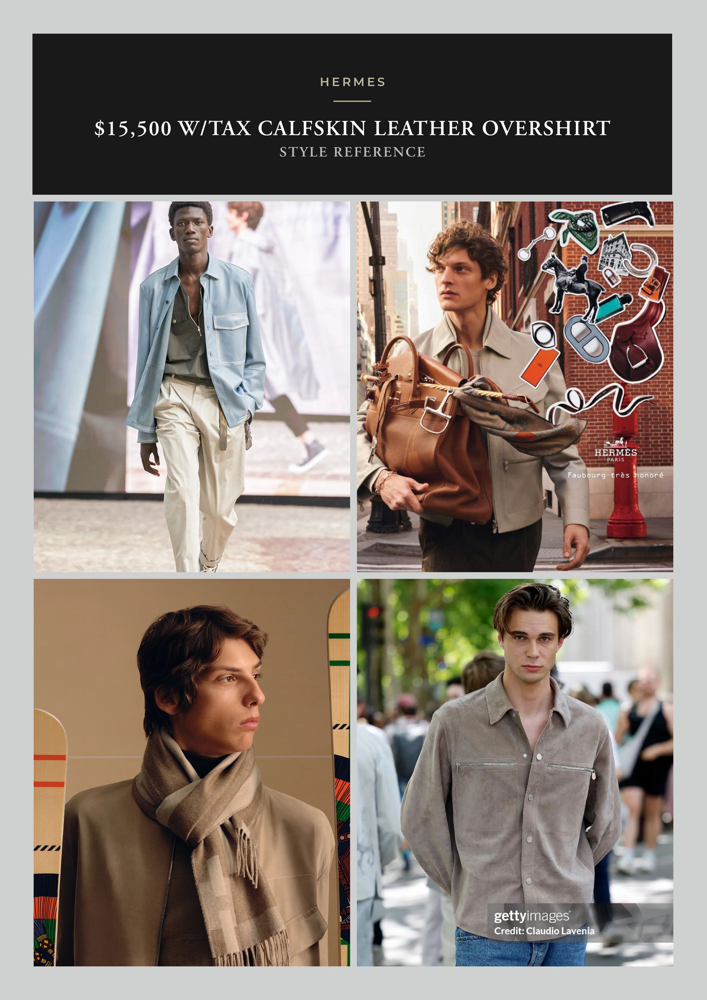 Hermes Best Dressed Ultra Rare $15K w/tax HERMES Calfskin Overshirt Size US XL / EU 56 / 4 - 11 Thumbnail