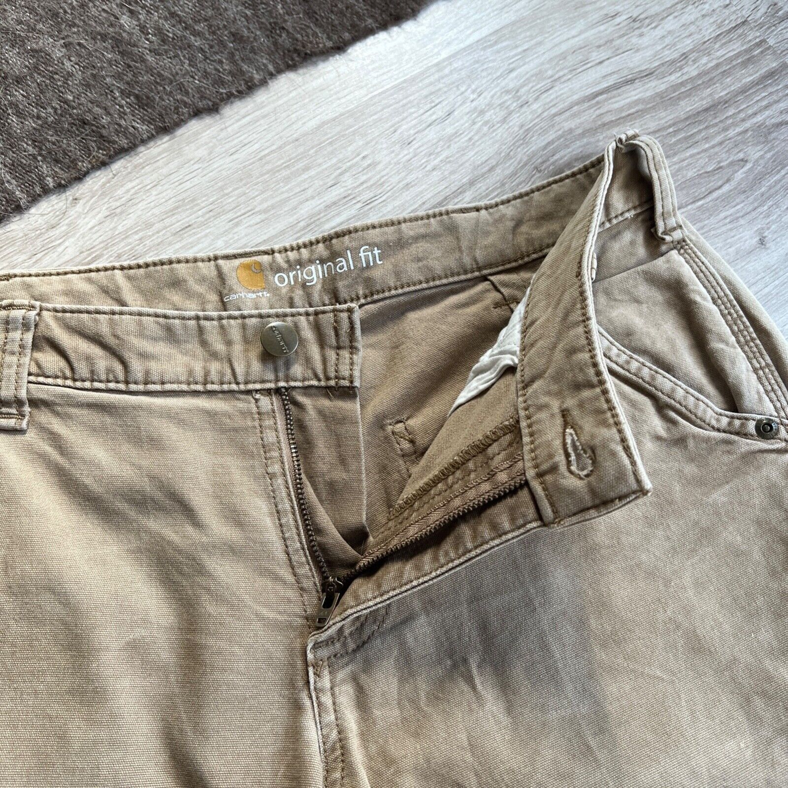 Carhartt Carhartt Distressed Regular Single Knee Pants Jeans 8765AC Size 32" / US 10 / IT 46 - 4 Thumbnail