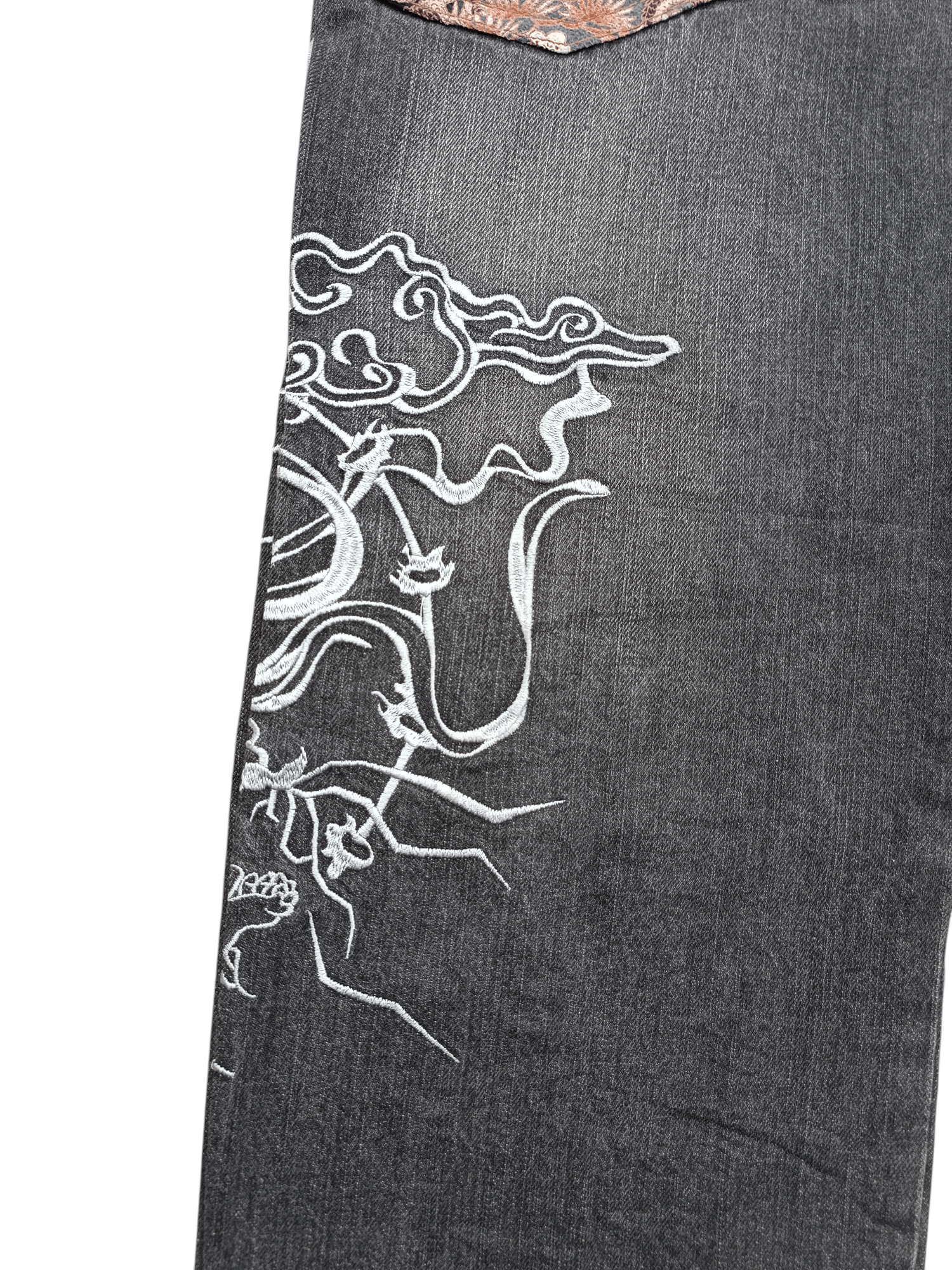 Japanese Brand × Kamakura × Tornado Mart RARE Japanese Brand Masai Dragon Embroidery Floral Denim Size US 32 / EU 48 - 11 Thumbnail