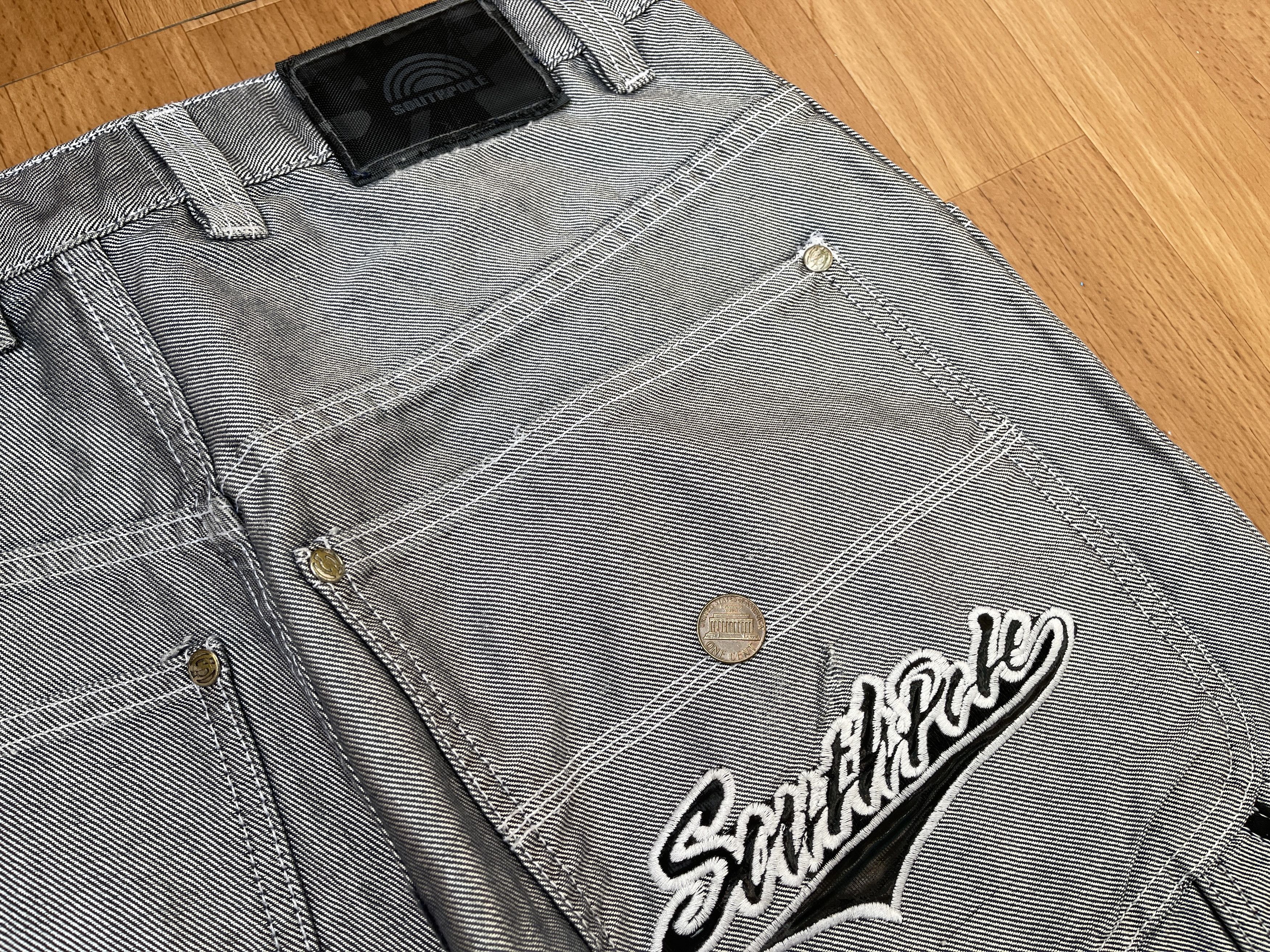 Southpole Southpole jeans, shiny gray silver vintage baggy, 90s Y2K 30 Size US 30 / EU 46 - 5 Thumbnail