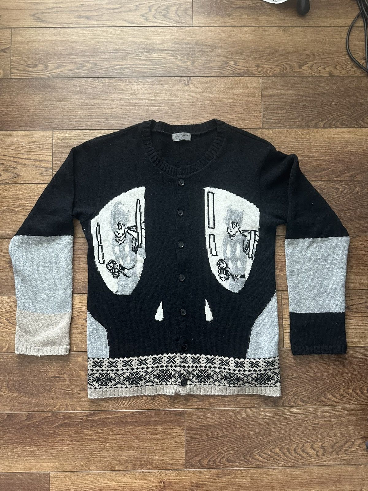 Yohji Yamamoto Yohji Yamamoto “Black Ghost” Cardigan Size US L / EU 52-54 / 3 - 1 Thumbnail