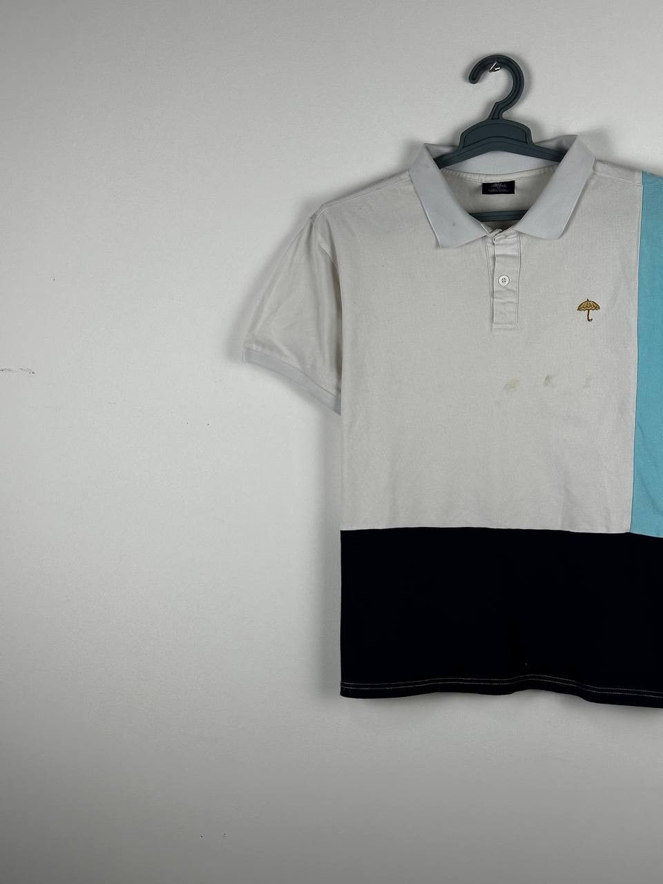 Helas × Japanese Brand × Vintage Helas Umbrella Multicolour Polo T Shirt Size M Size US M / EU 48-50 / 2 - 2 Thumbnail