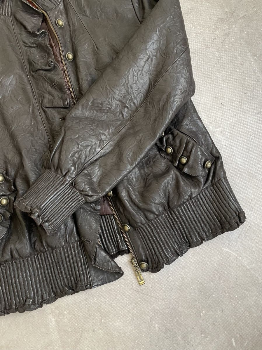 14th Addiction Leather napoleon jacket leather bomber ann demeulemeester Size M / US 6-8 / IT 42-44 - 5 Thumbnail