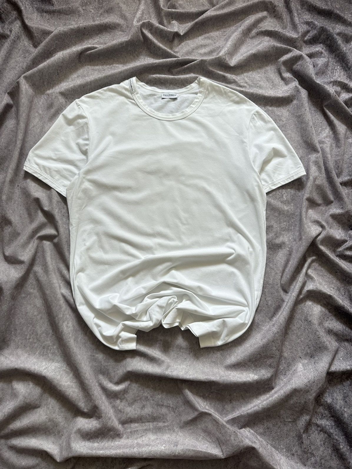 Dolce & Gabbana DOLCE & GABBANA Uniforms Slim T-shirt White Size US M / EU 48-50 / 2 - 2 Thumbnail